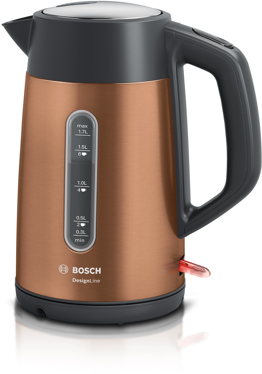 Kuvalo za vodu TWK4P439 DesignLine, 1.7 L, Copper