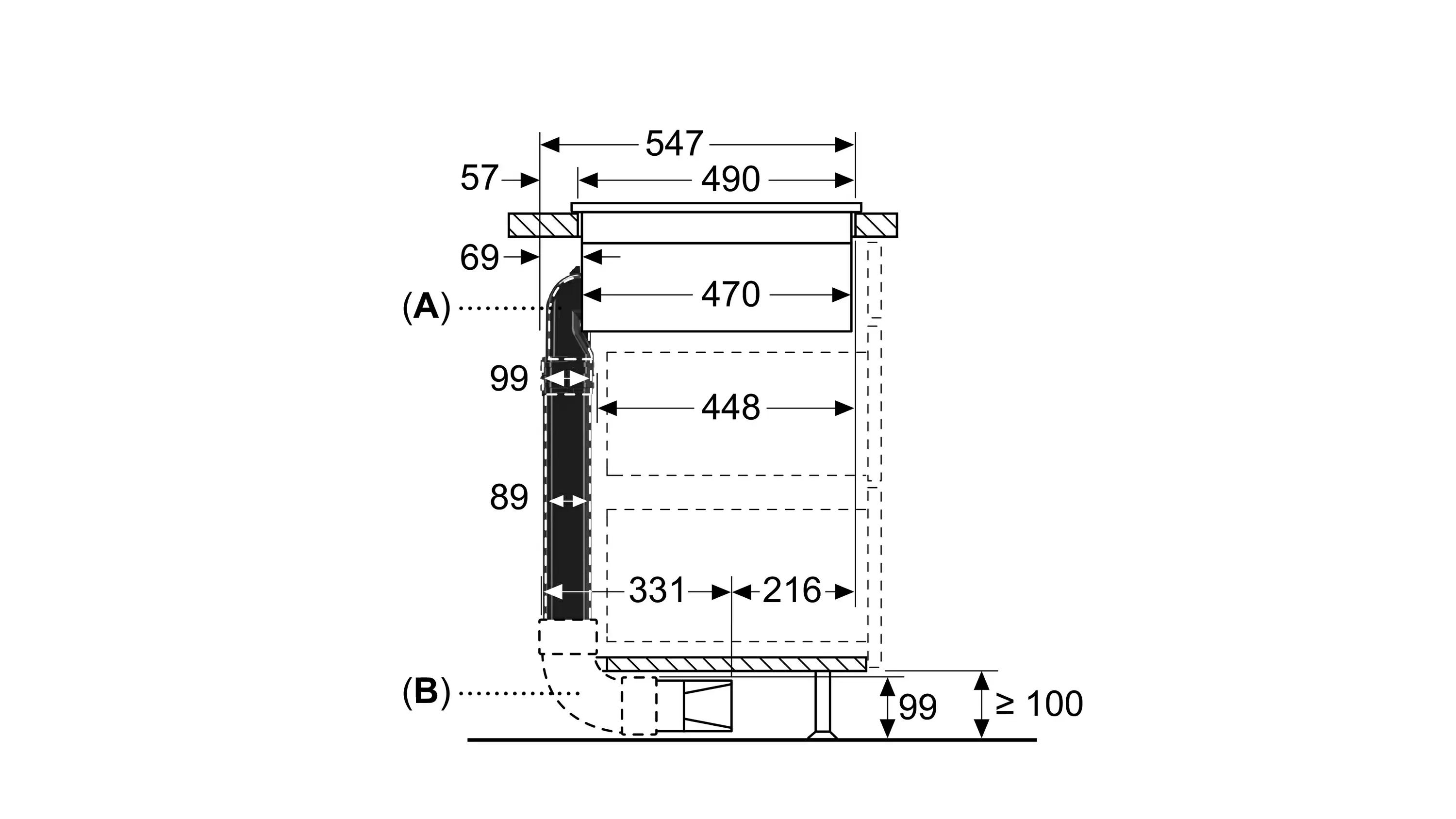 Indukciona ploča za kuvanje sa aspiratorom PVQ731F15E