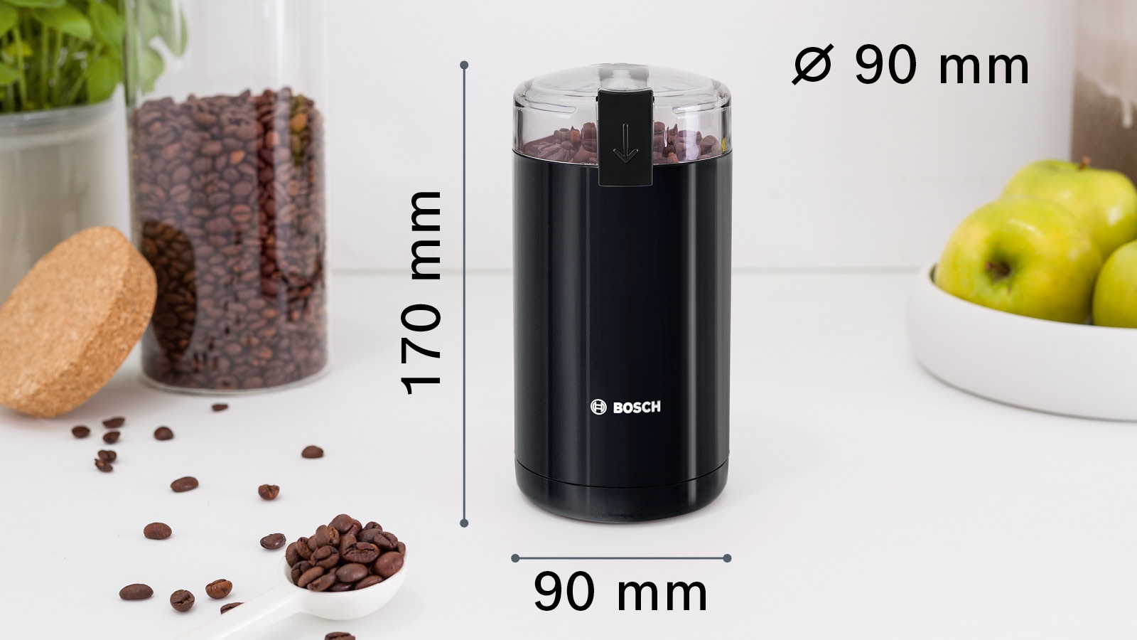 Mlin za kafu TSM6A013B Za jaču aromu, Nerđajući čelik, 180 W
