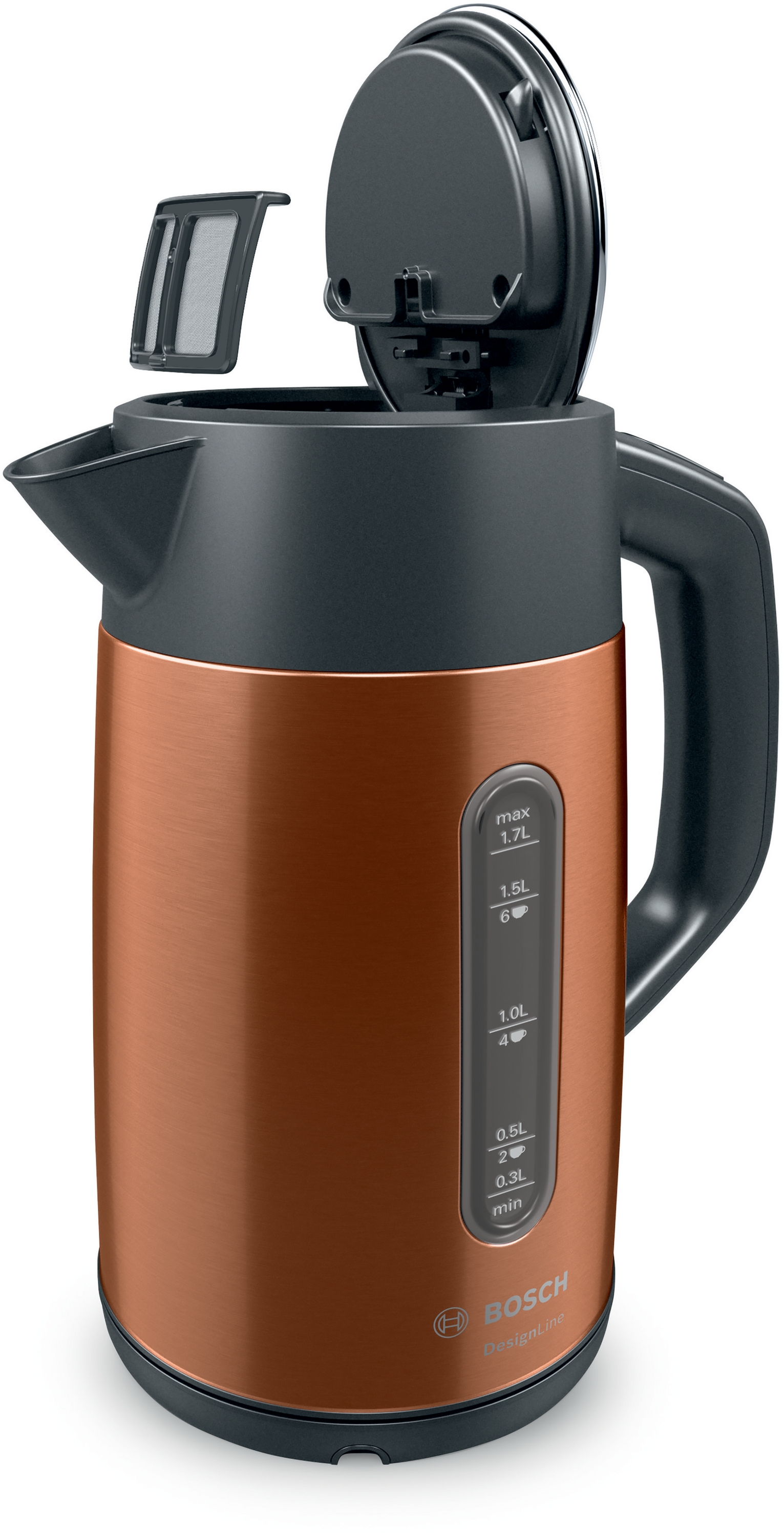 Kuvalo za vodu TWK4P439 DesignLine, 1.7 L, Copper