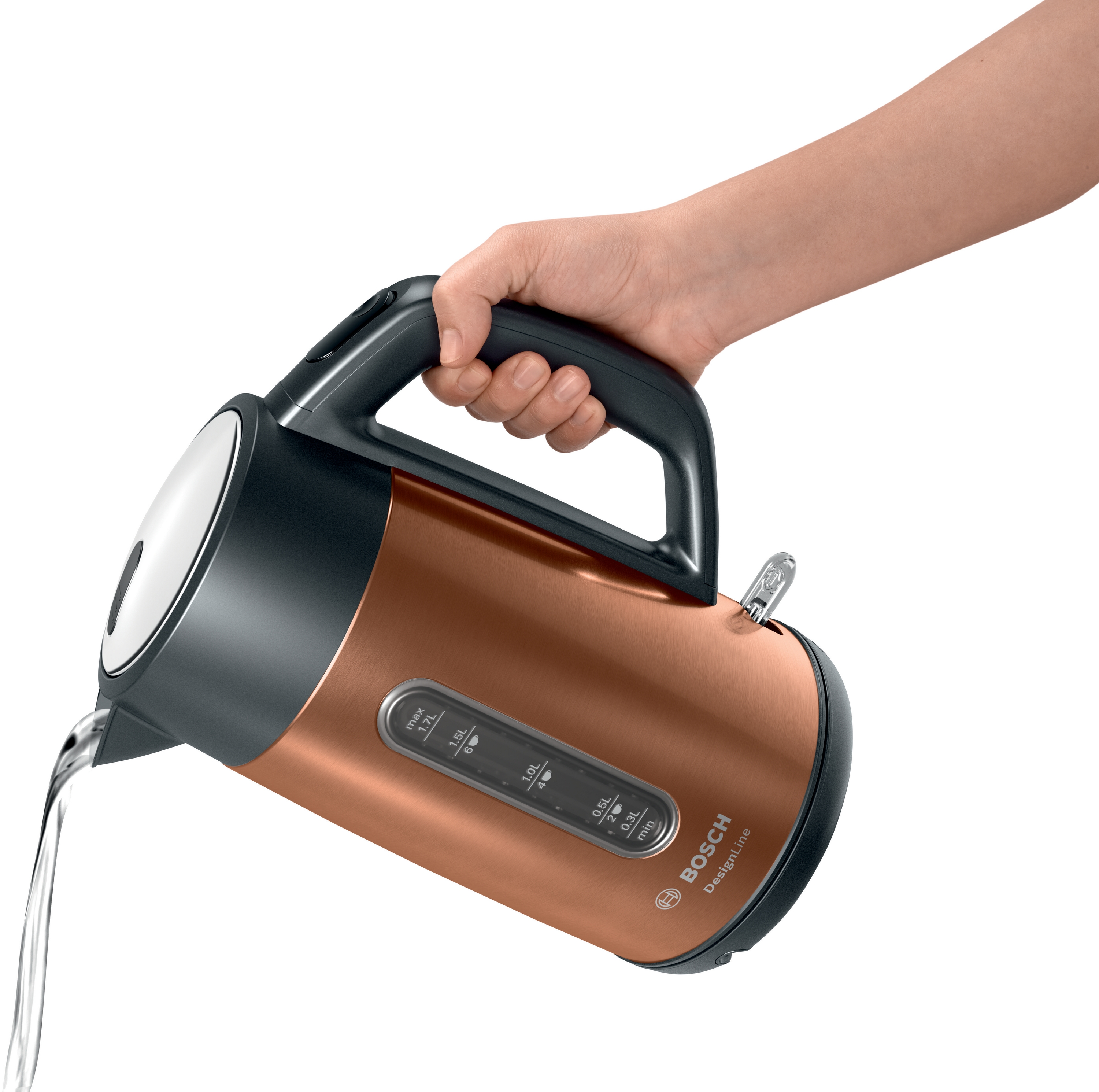 Kuvalo za vodu TWK4P439 DesignLine, 1.7 L, Copper