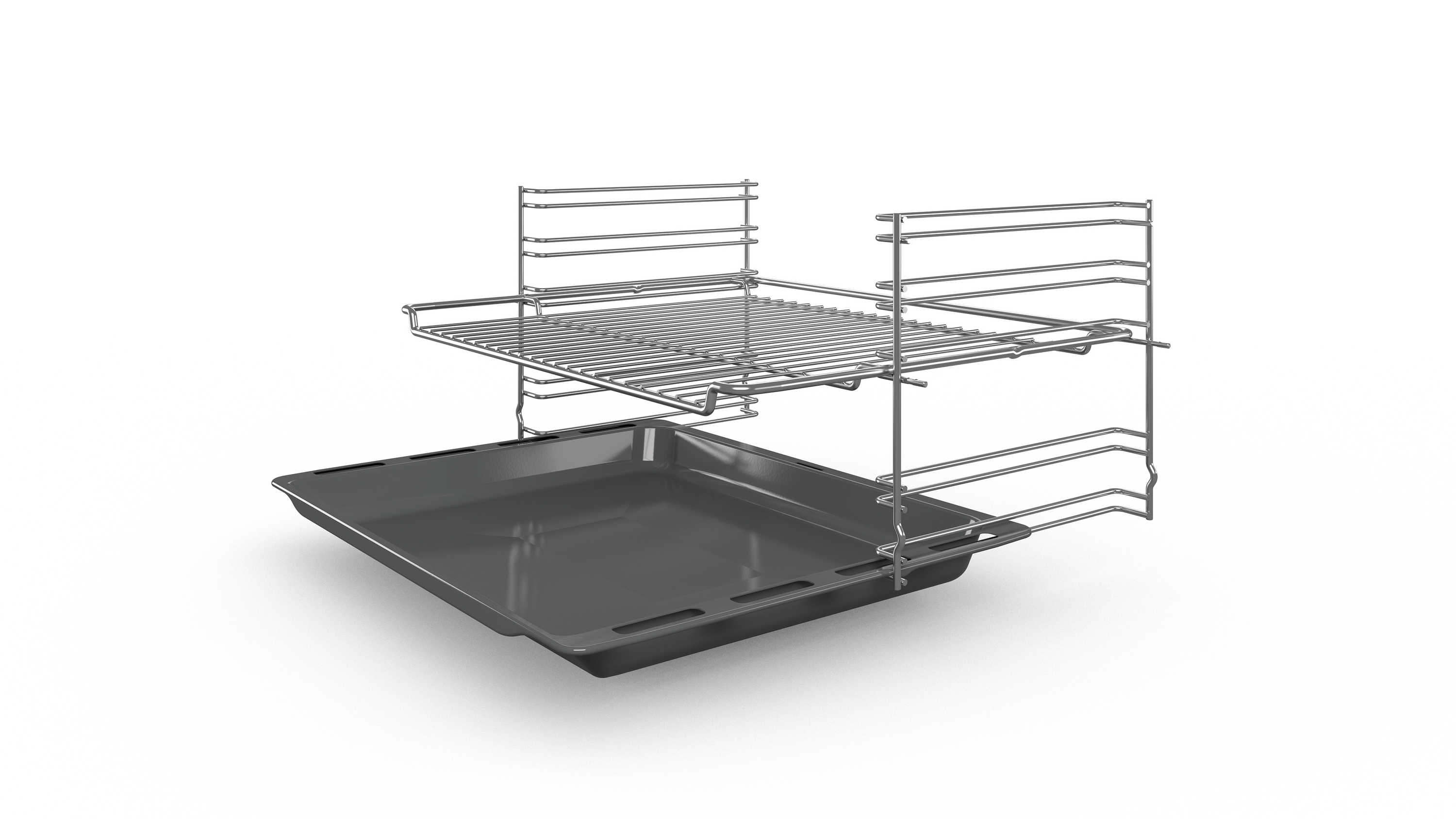 Ugradna rerna HBF113BS1 Serie 2 60x60cm, Siva, Ravnomerna raspodela toplote