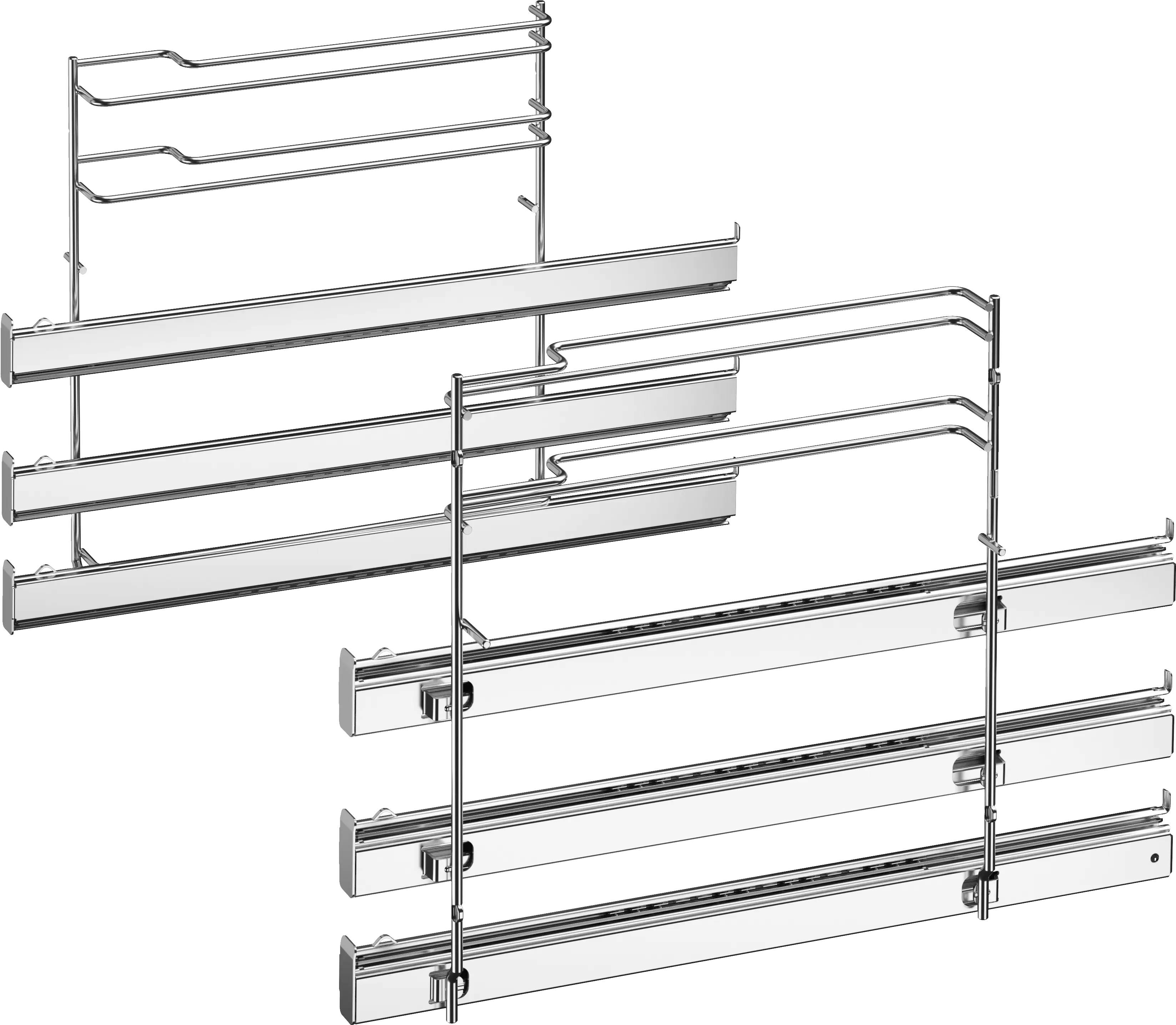 Full extension rails 3-level HEZ638D30