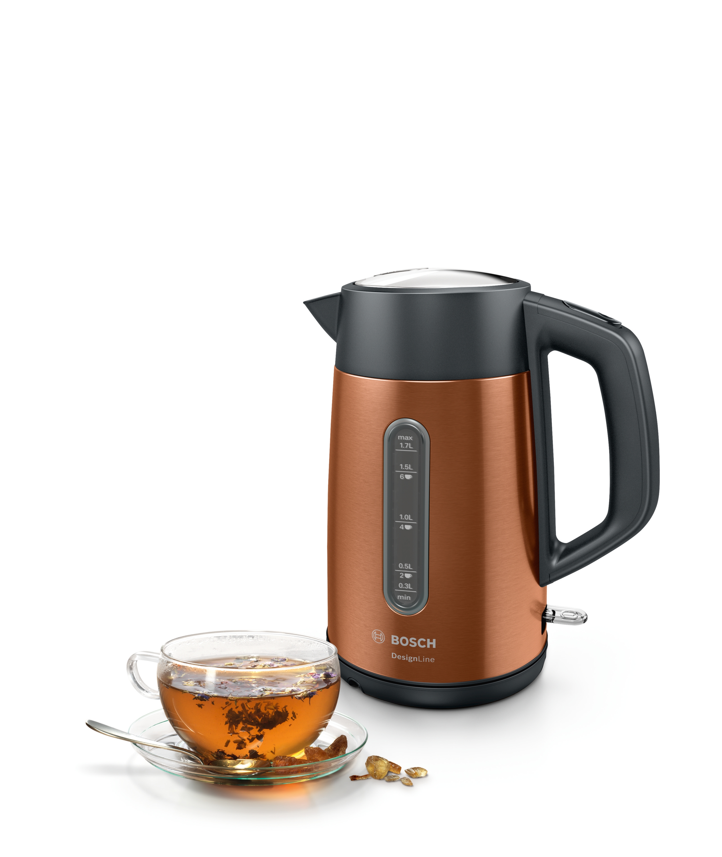 Kuvalo za vodu TWK4P439 DesignLine, 1.7 L, Copper