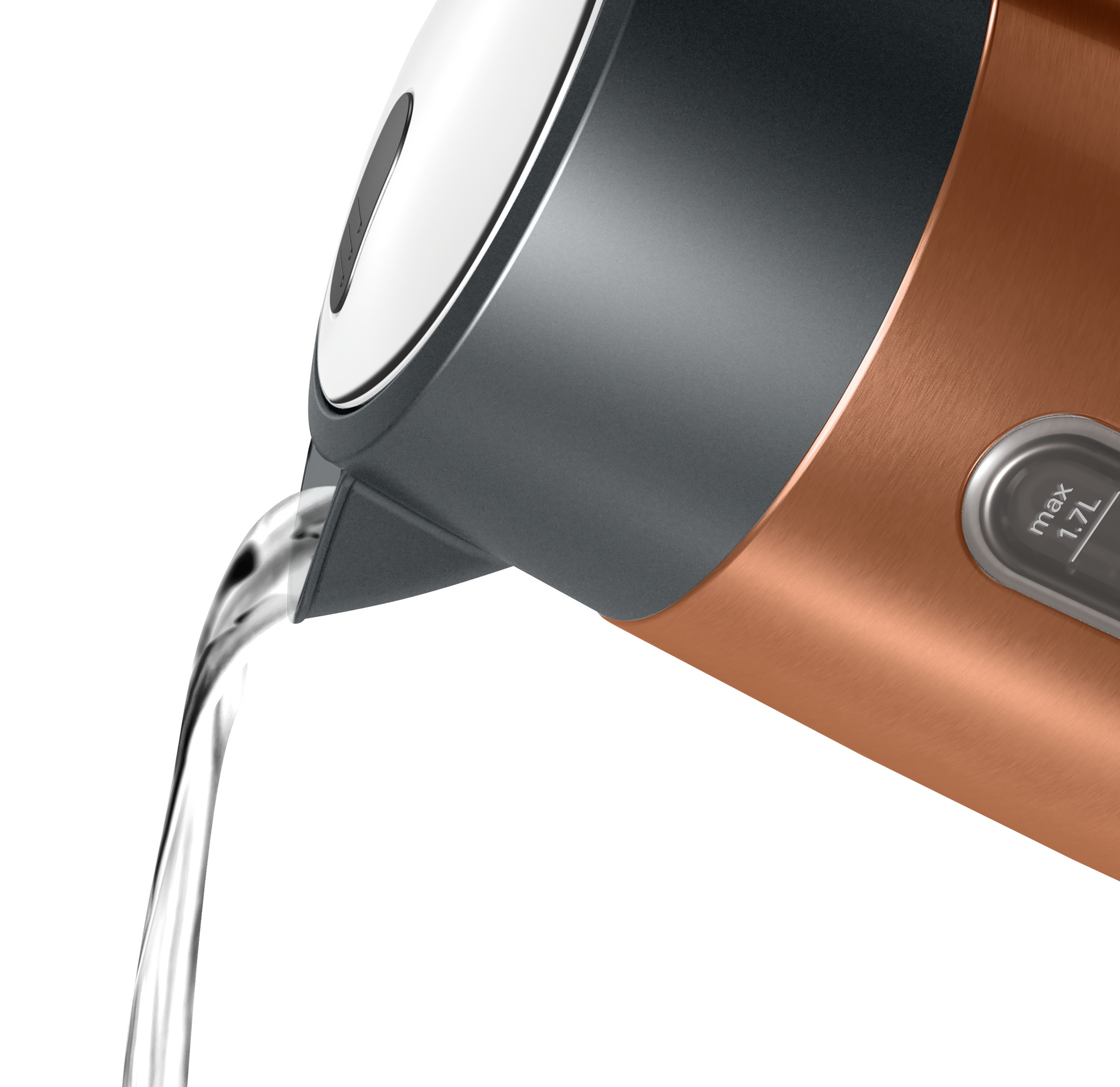 Kuvalo za vodu TWK4P439 DesignLine, 1.7 L, Copper