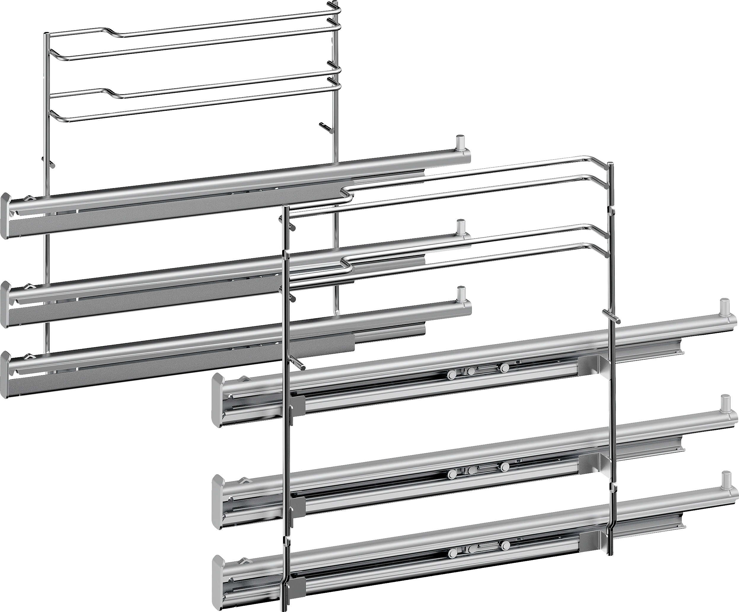 Full extension rails HEZ638370 3-level