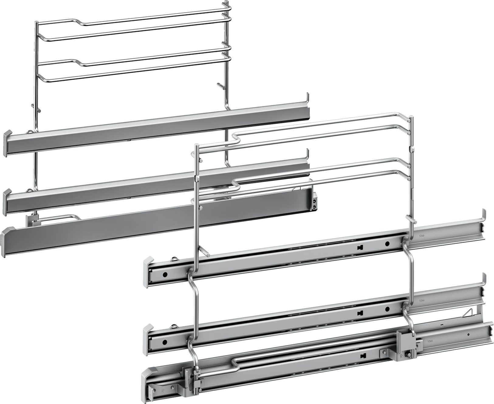 Extension rails HEZ538S00 2-level + cliprail
