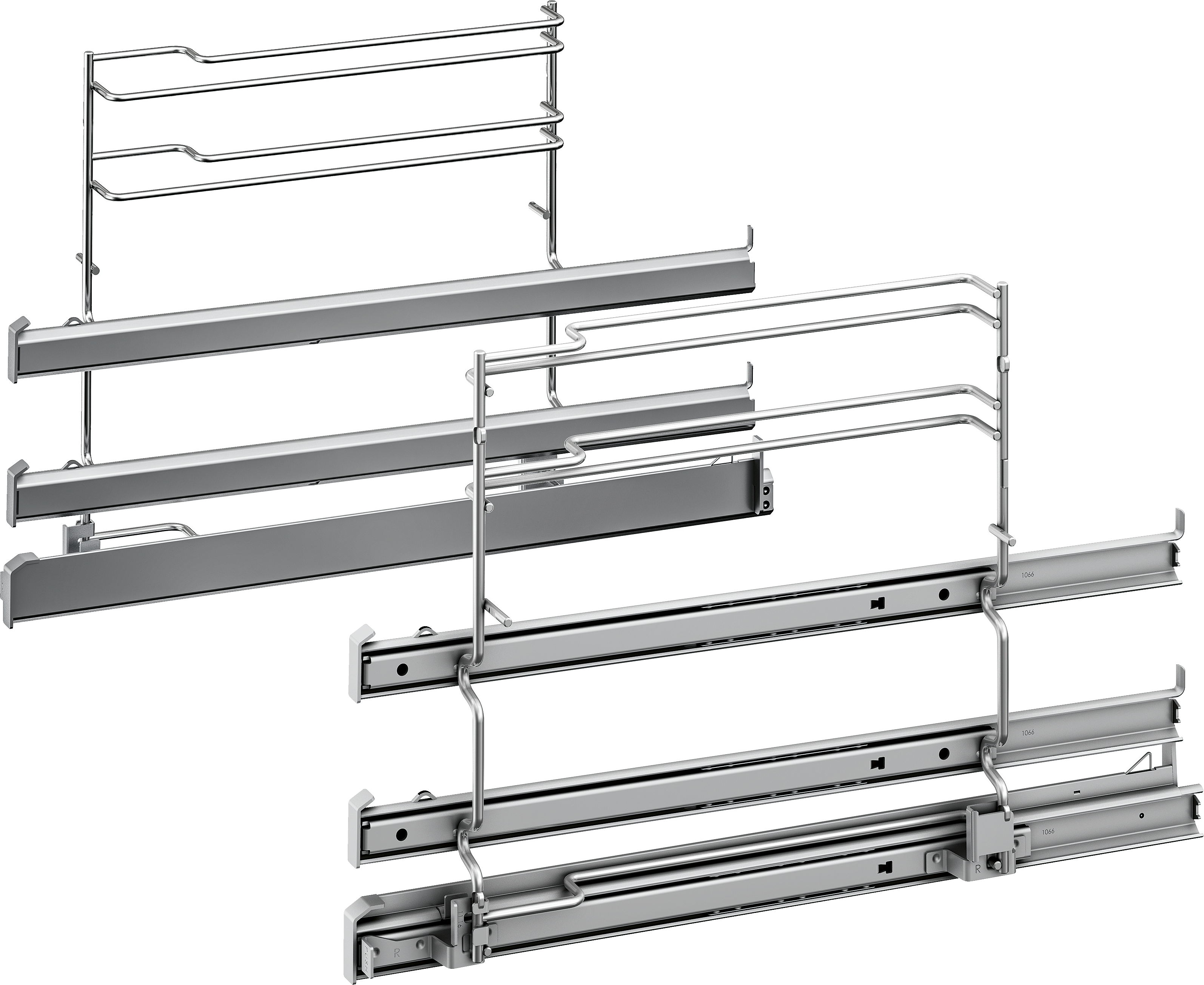 Extension rails HEZ538S00 2-level + cliprail