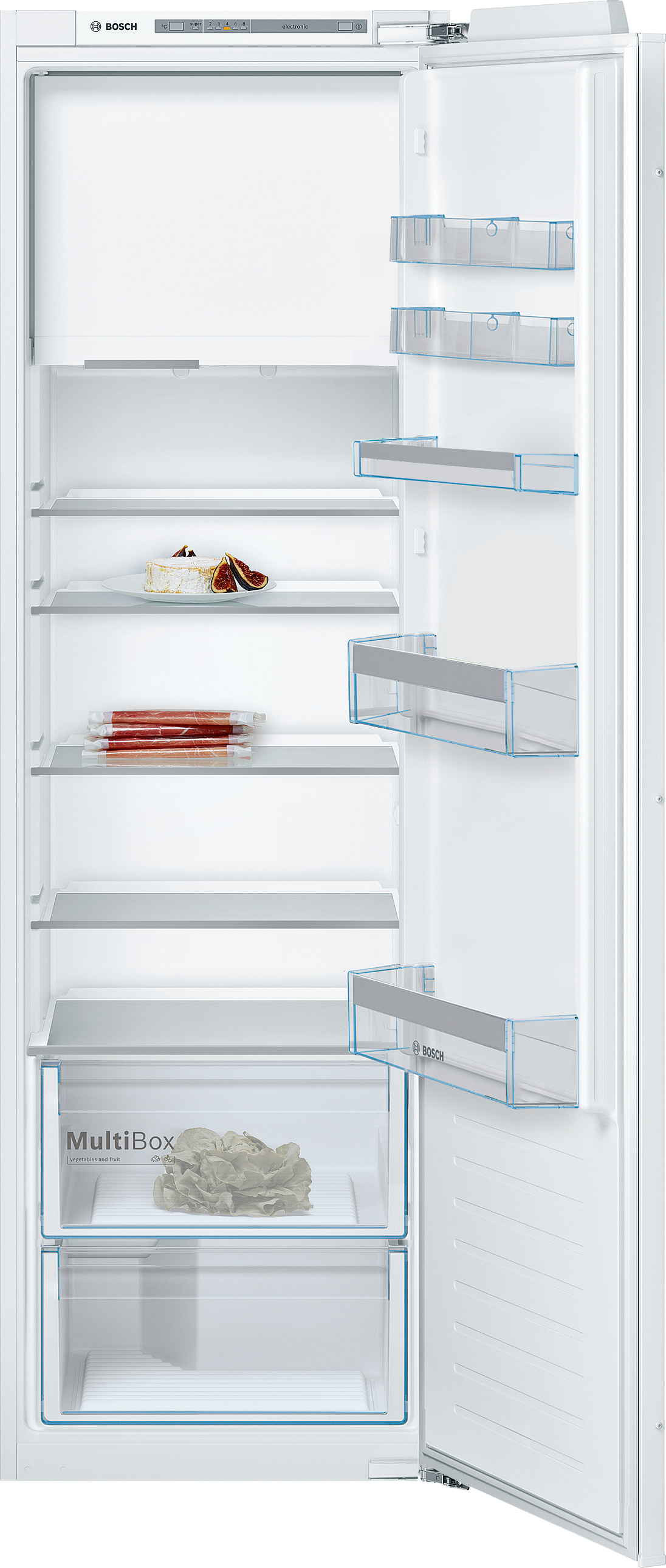 Serija 4, Ugradni frižider sa odeljkom zamrzivača, 177.5 x 56 cm, fiksna šarka, KIL82VFF0