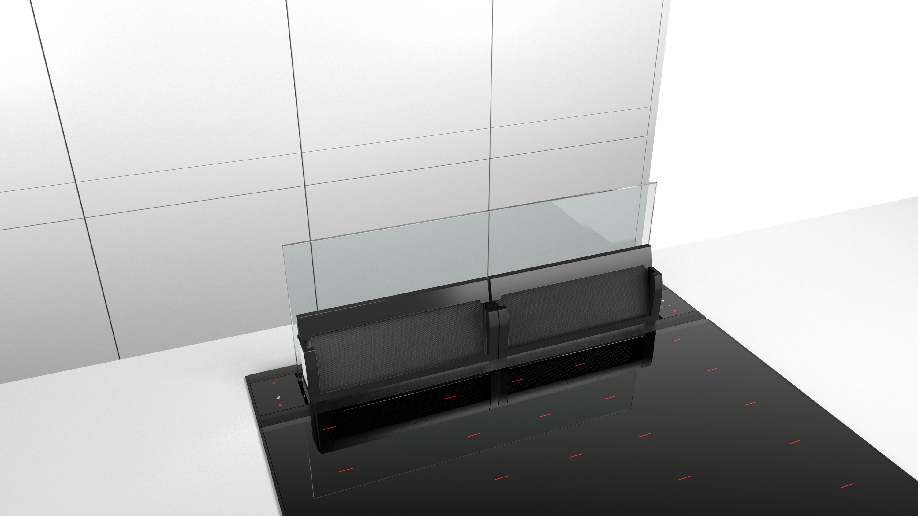 Series 8, downdraft hood, 80 cm, clear glass, DDW88MM66