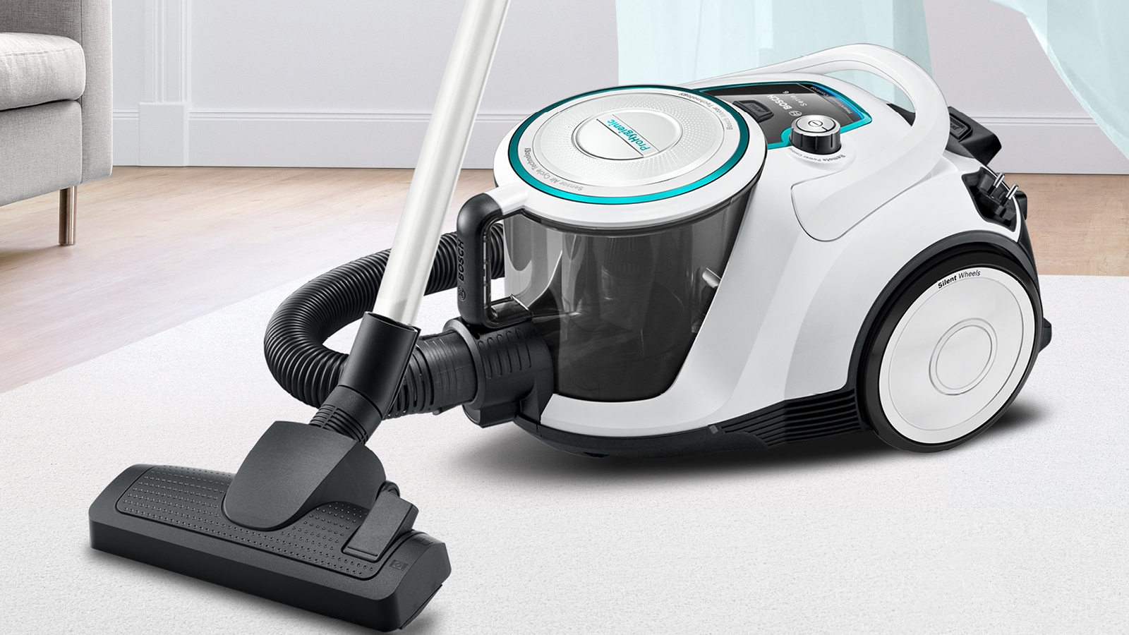 Usisivač bez kese BGS41HYG1 Serija 6, ProHygienic, Bela