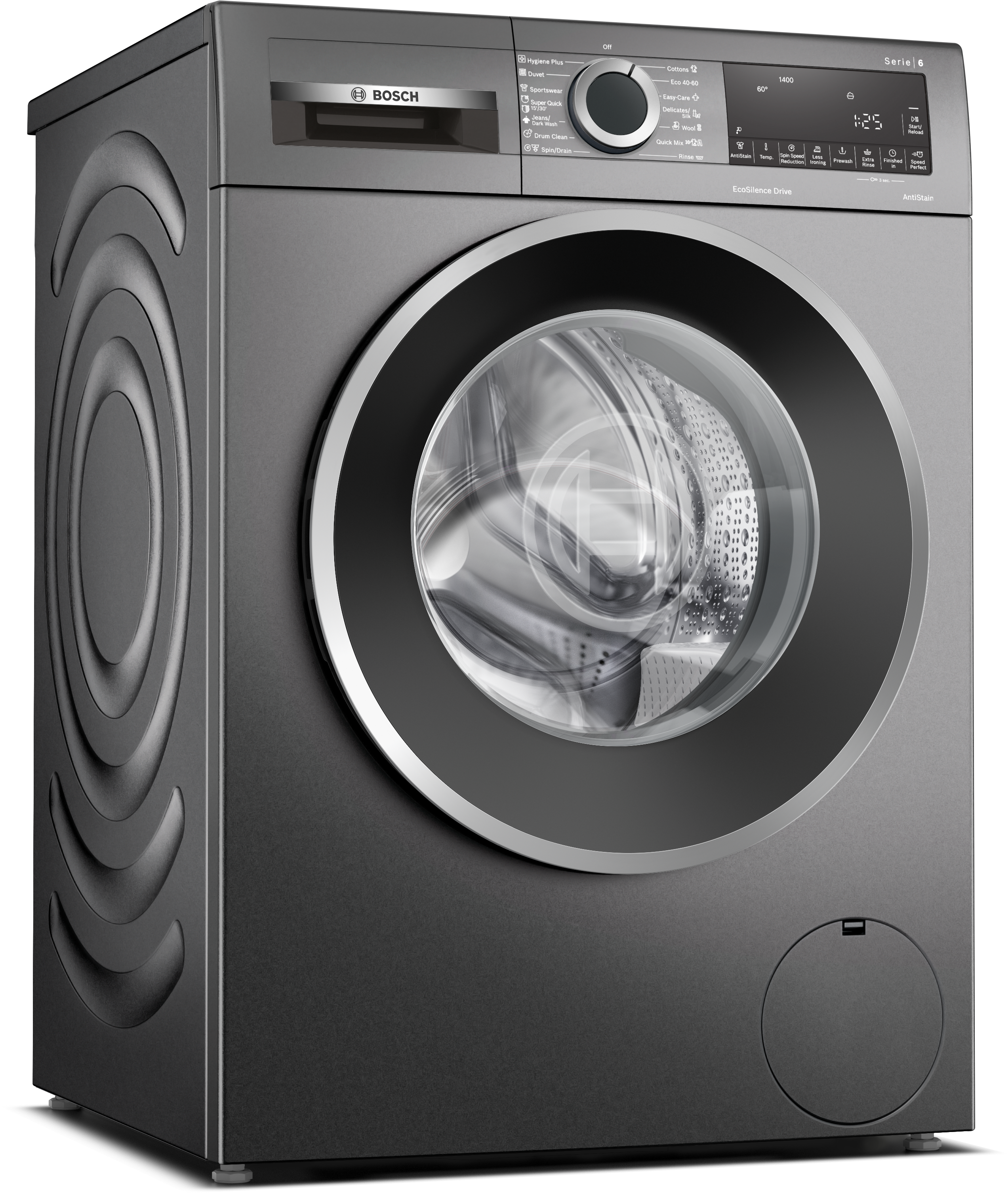 Series 6, washing machine, frontloader fullsize, 9 kg, 1400 rpm, WGG2440REU