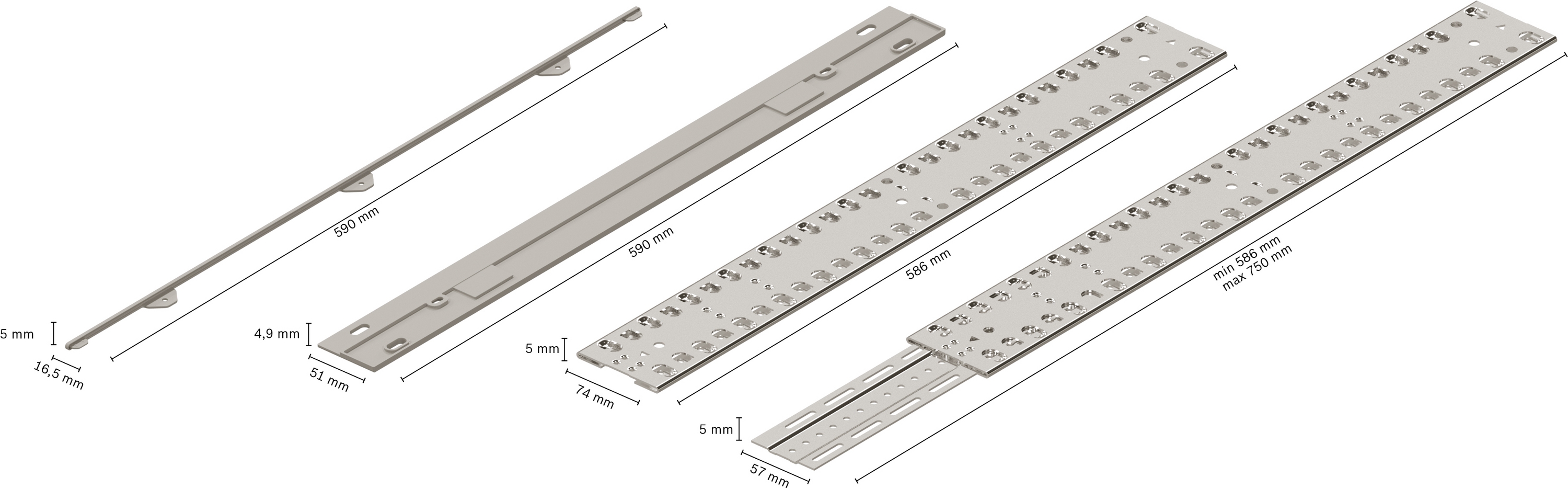 Connection rails, SGZ8BI00