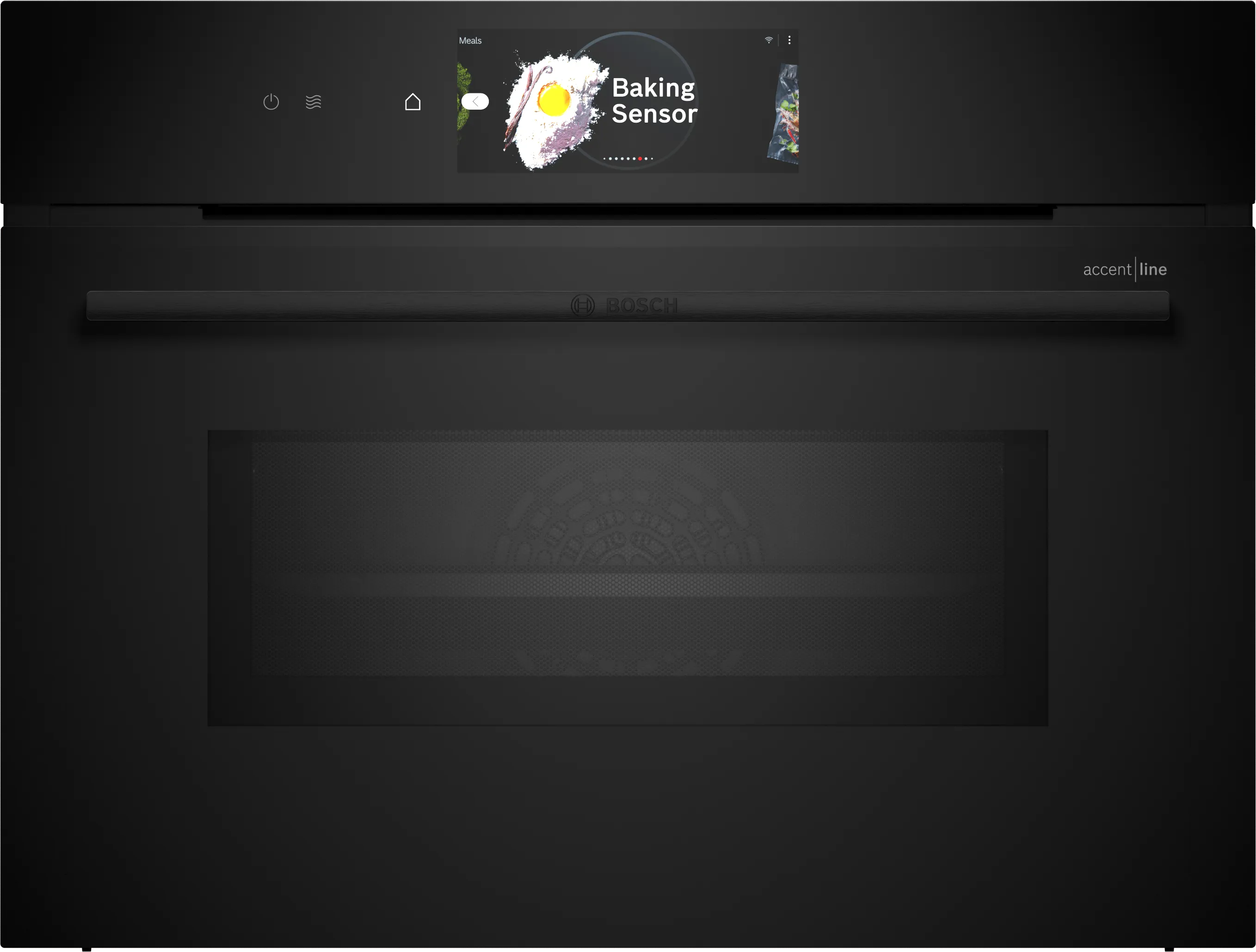 Series 8, Built-in compact oven with microwave function, 60 x 45 cm, Black, CMG978NB1