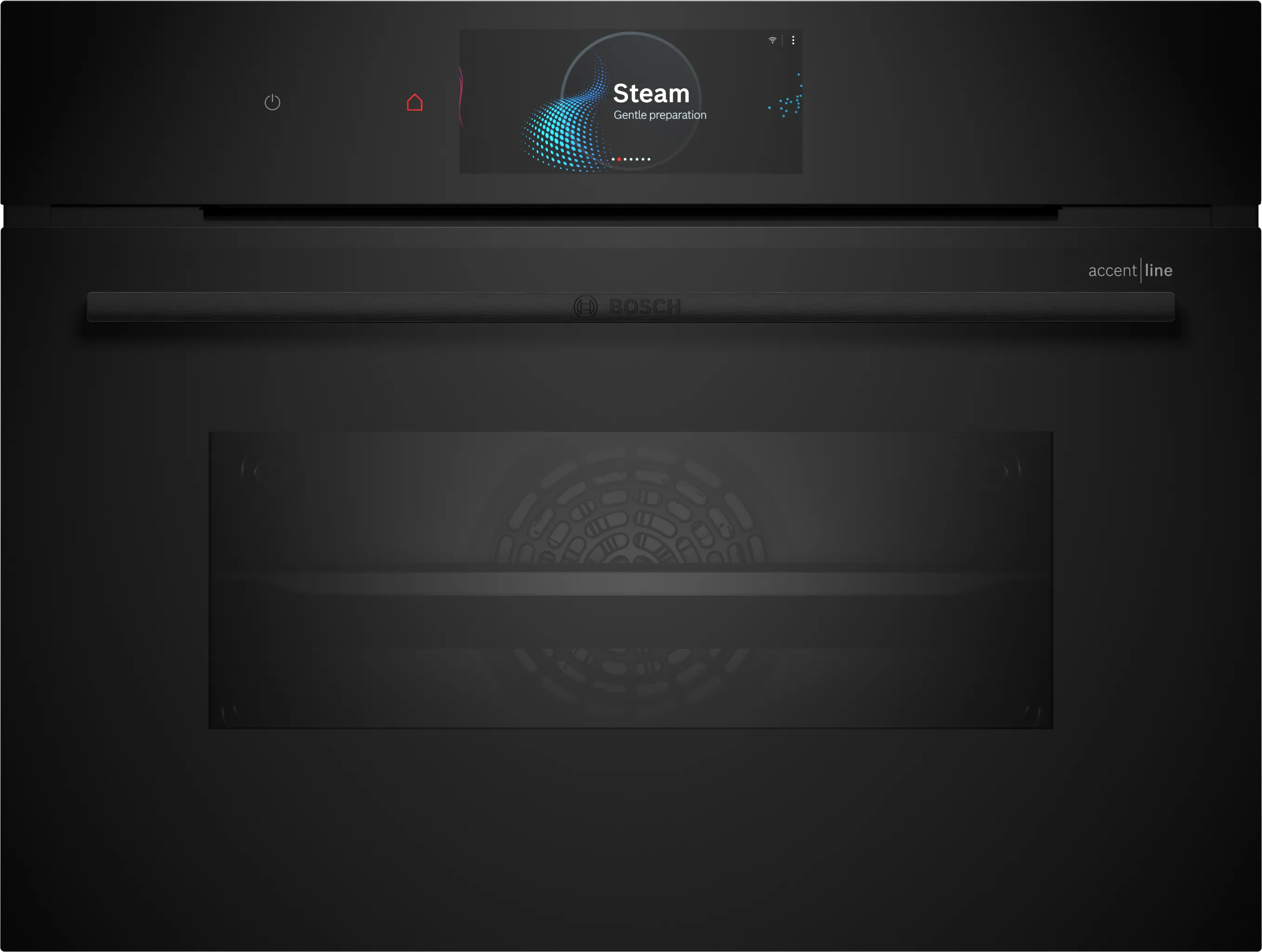 Series 8, Built-in compact oven with steam function, 60 x 45 cm, Black, CSG958DD1