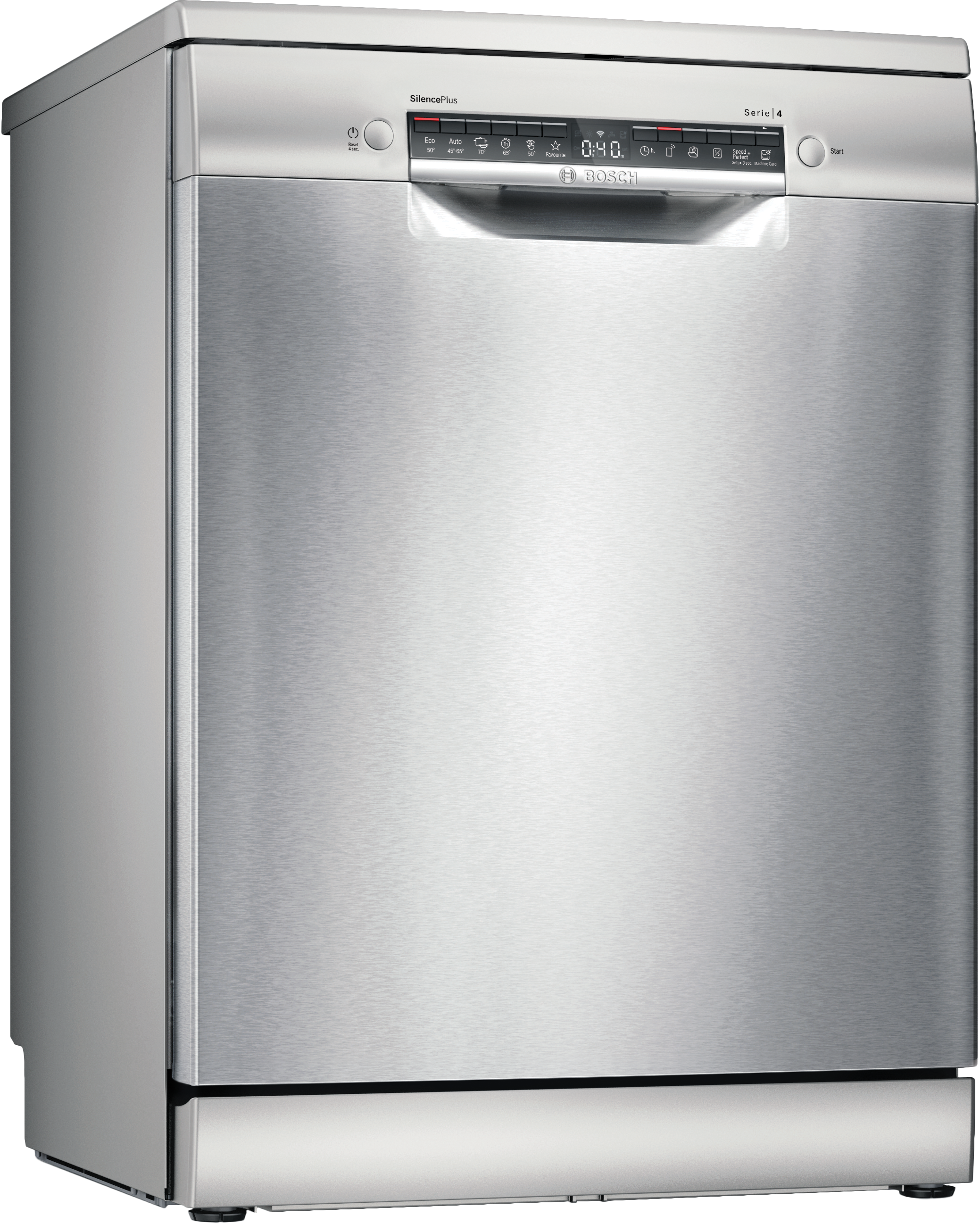 Serija 4, Samostojeća mašina za pranje sudova, Nerđajući čelik, SMS4ENI02E