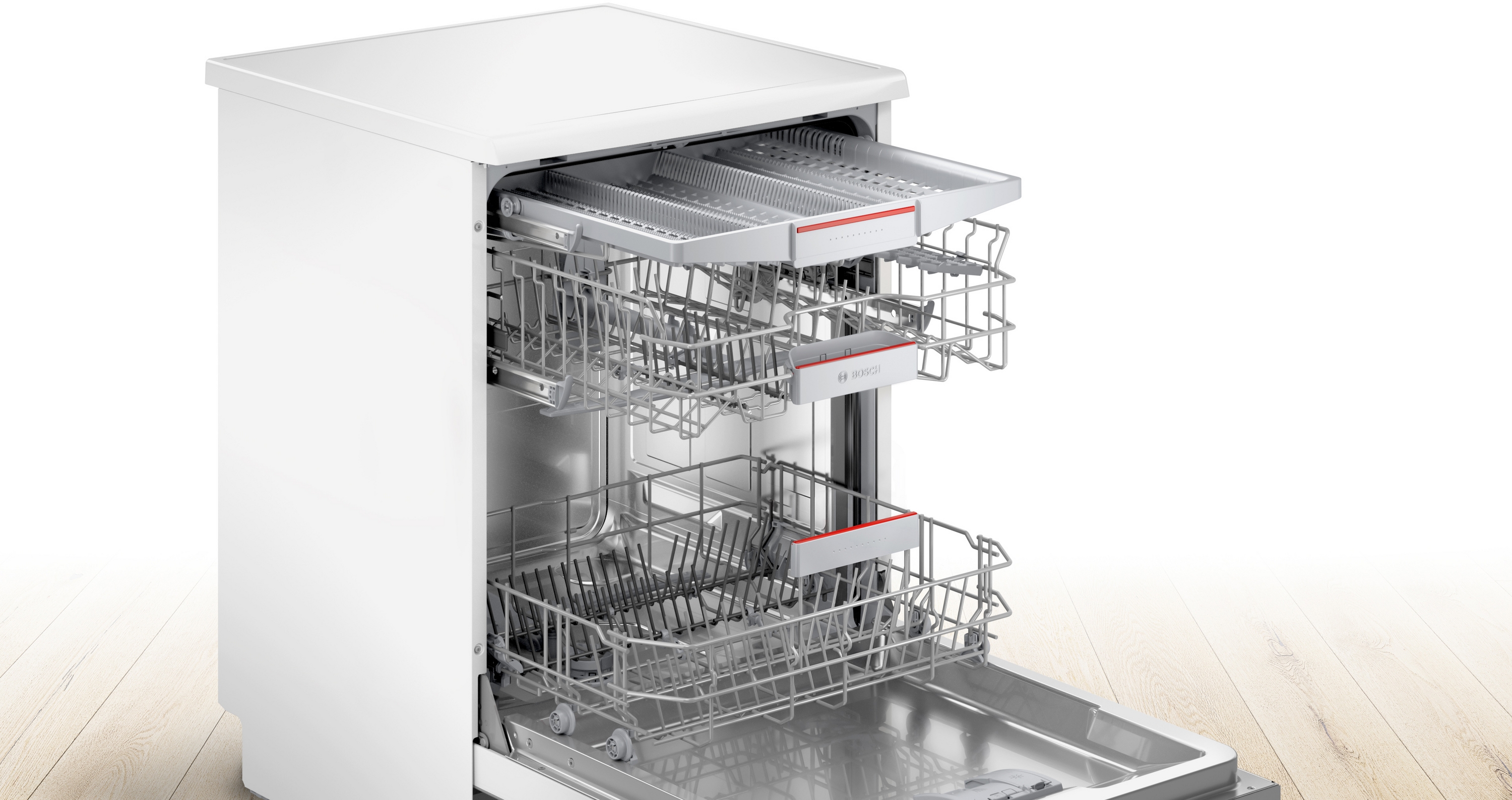 Serija 4, Samostojeća mašina za pranje sudova, 60 cm, Bela, SMS4HMW02E