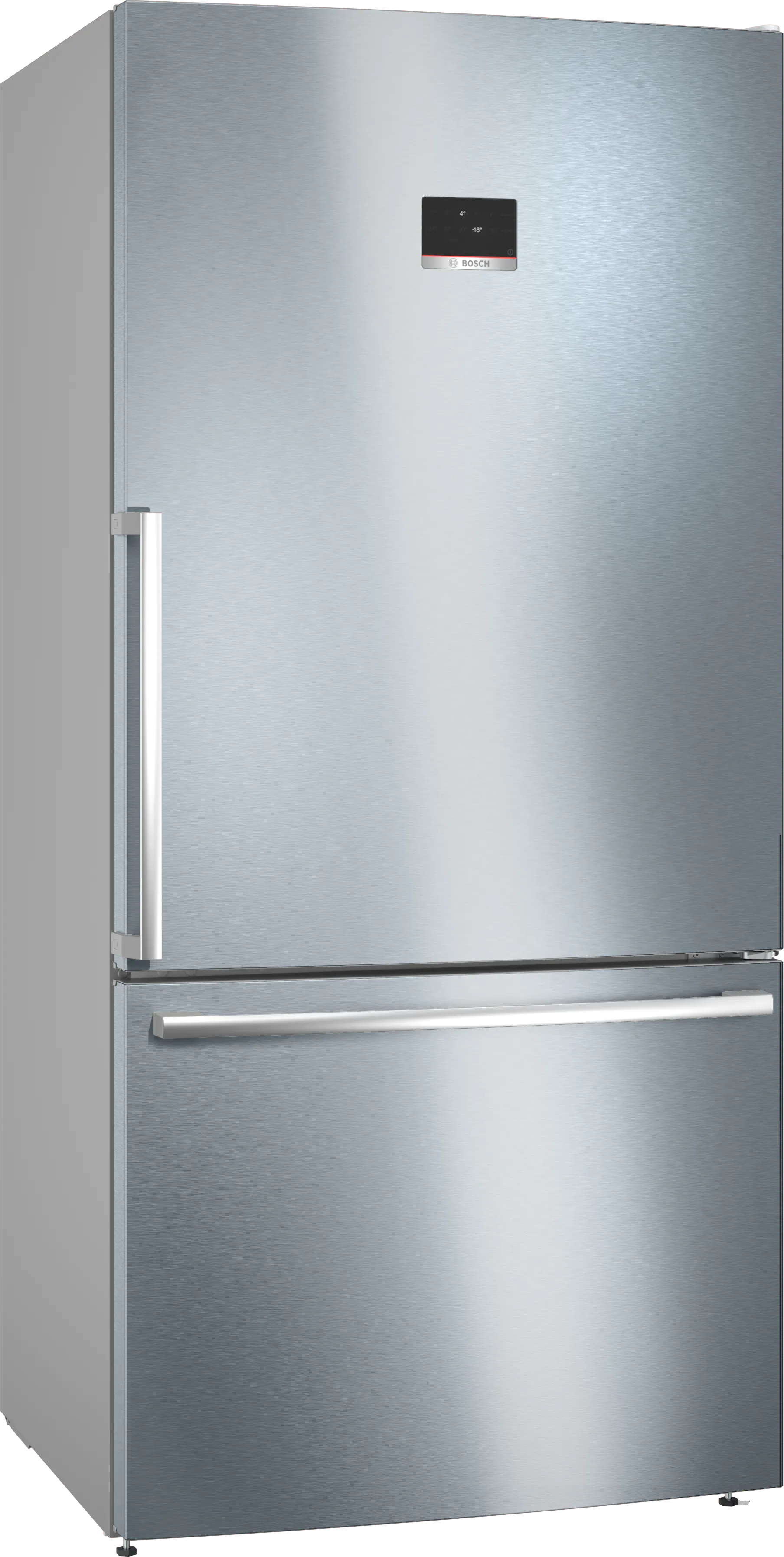 Serija 4, Samostojeći frižider sa zamrzivačem dole, 186 x 86 cm, Nerđajući čelik (sa anti-fingerprint), KGB86XIEP