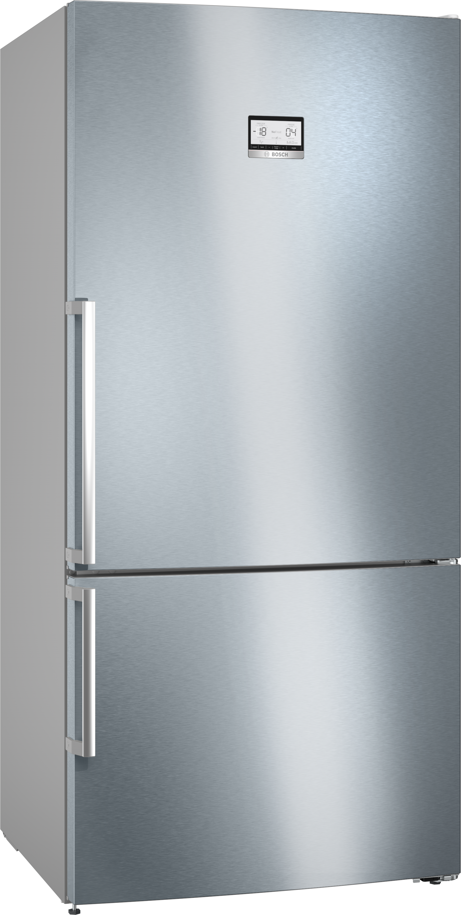 Serija 6, Samostojeći frižider sa zamrzivačem dole, 186 x 86 cm, Nerđajući čelik (sa anti-fingerprint), KGN86AIDR