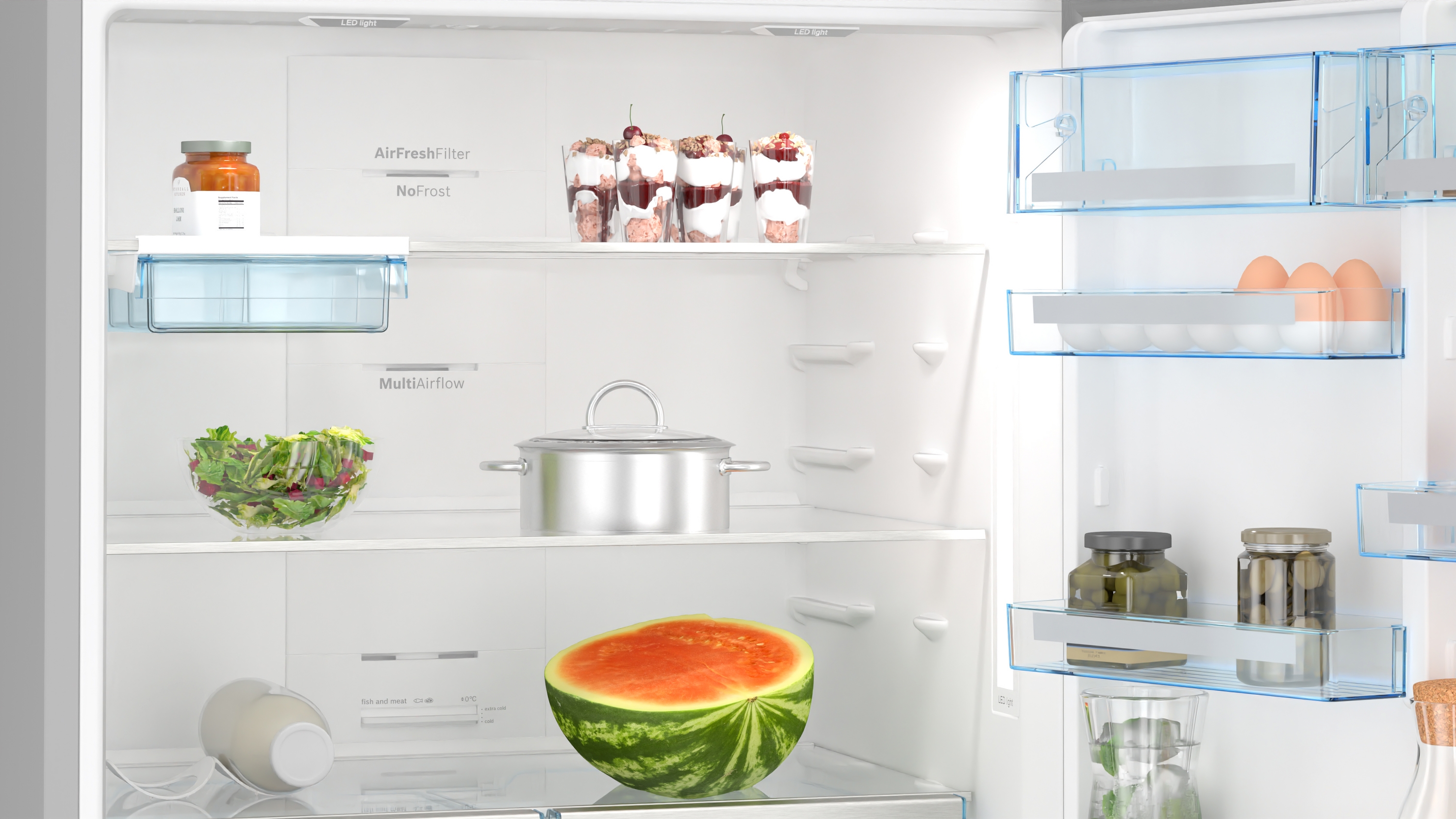 Serija 6, Samostojeći frižider sa zamrzivačem dole, 186 x 86 cm, Nerđajući čelik (sa anti-fingerprint), KGN86AIDR