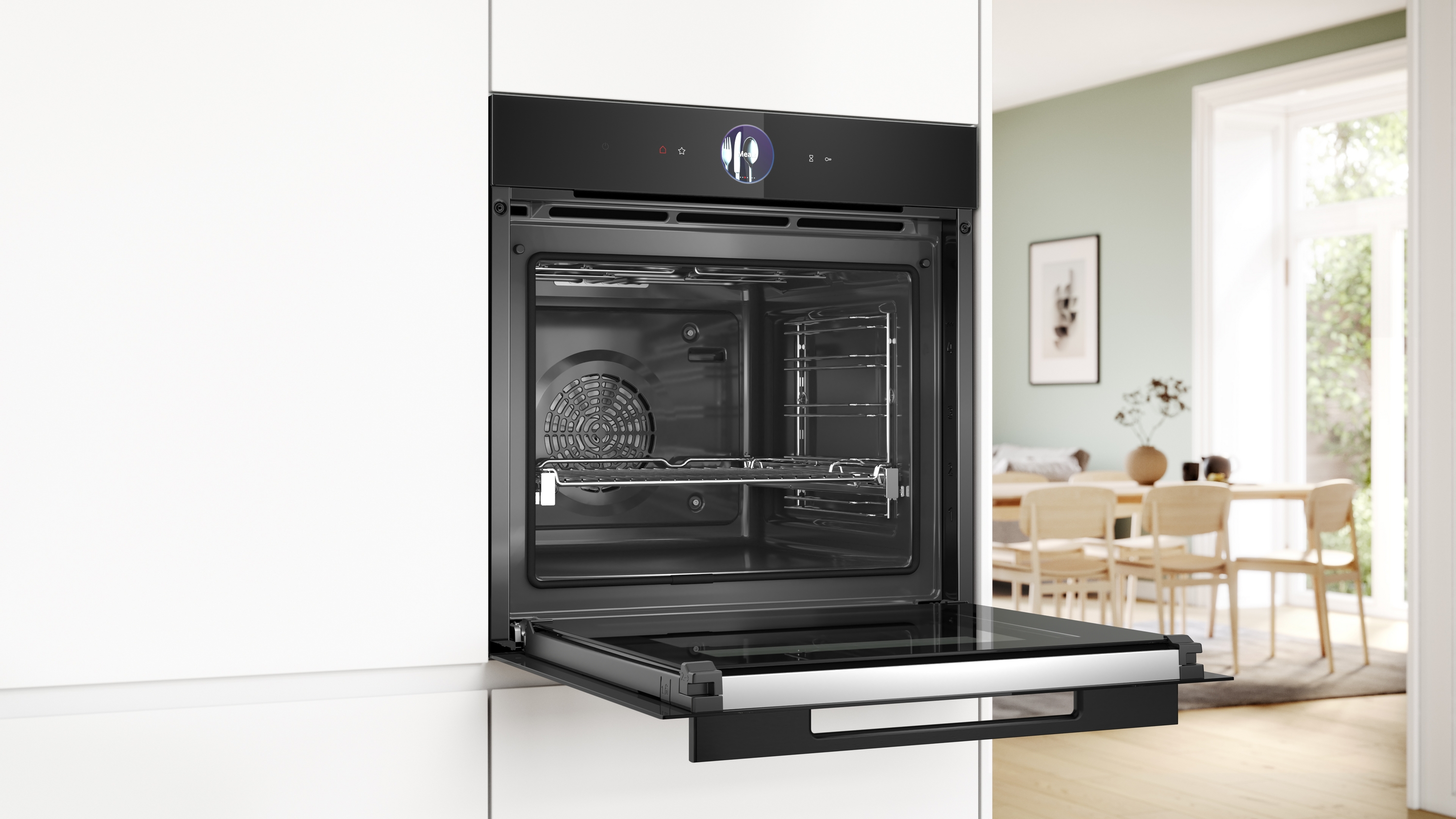 Series 8, Built-in oven, 60 x 60 cm, Black, HBG976MB1