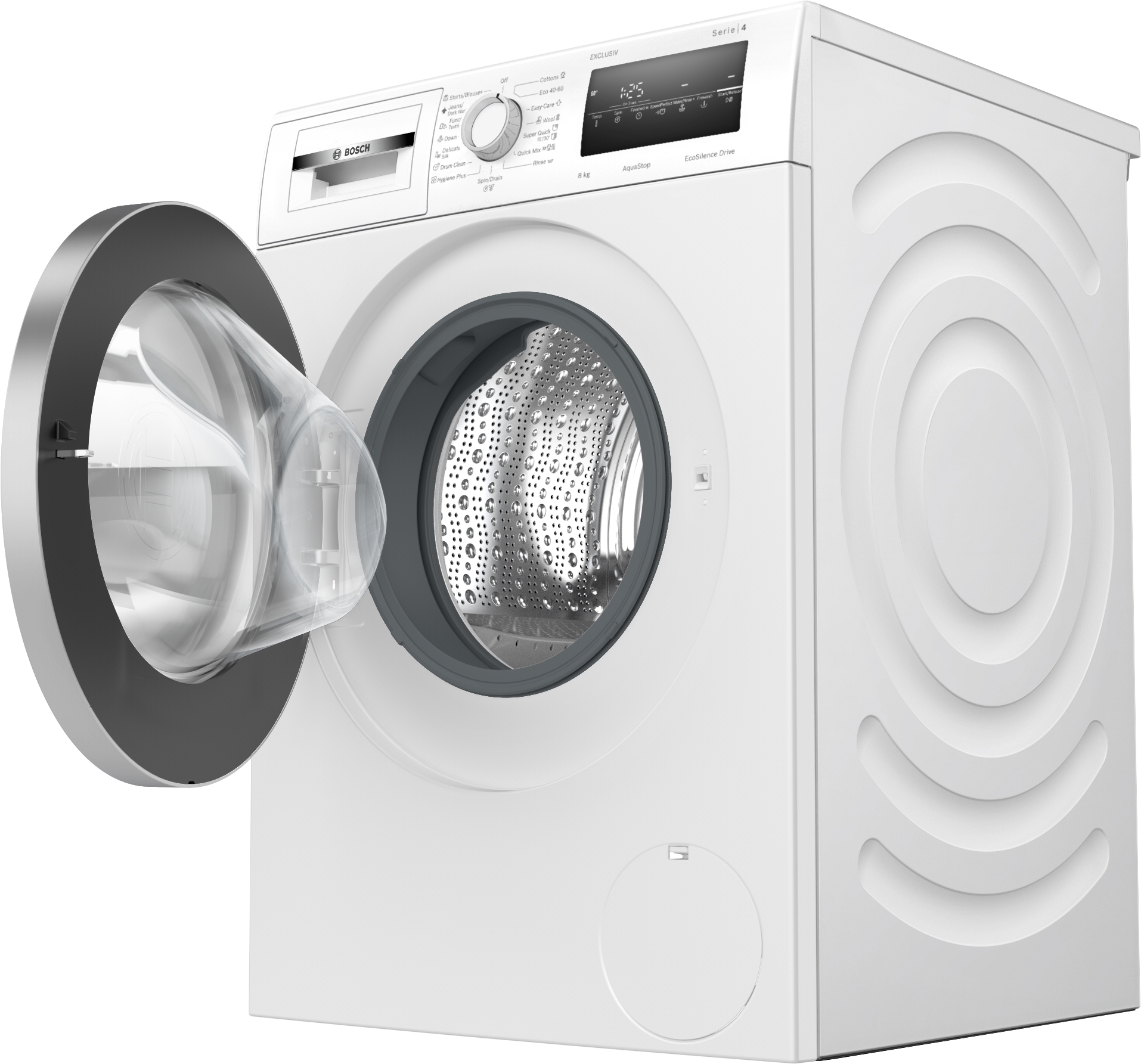 Series 4, washing machine, frontloader fullsize, 8 kg, 1400 rpm, WAN28292BY