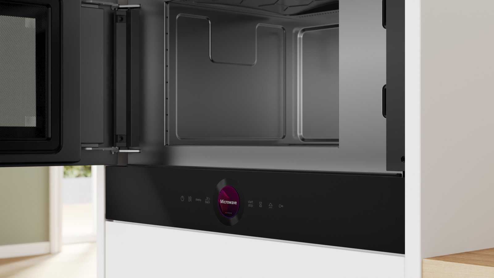 Series 8, Built-In Microwave, 60 x 38 cm, Black, BFL9221B1