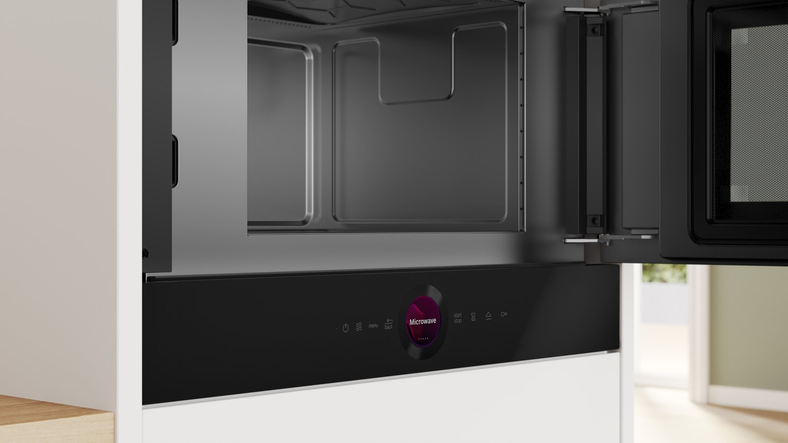 Series 8, Built-In Microwave, 60 x 38 cm, Black, BFR9221B1