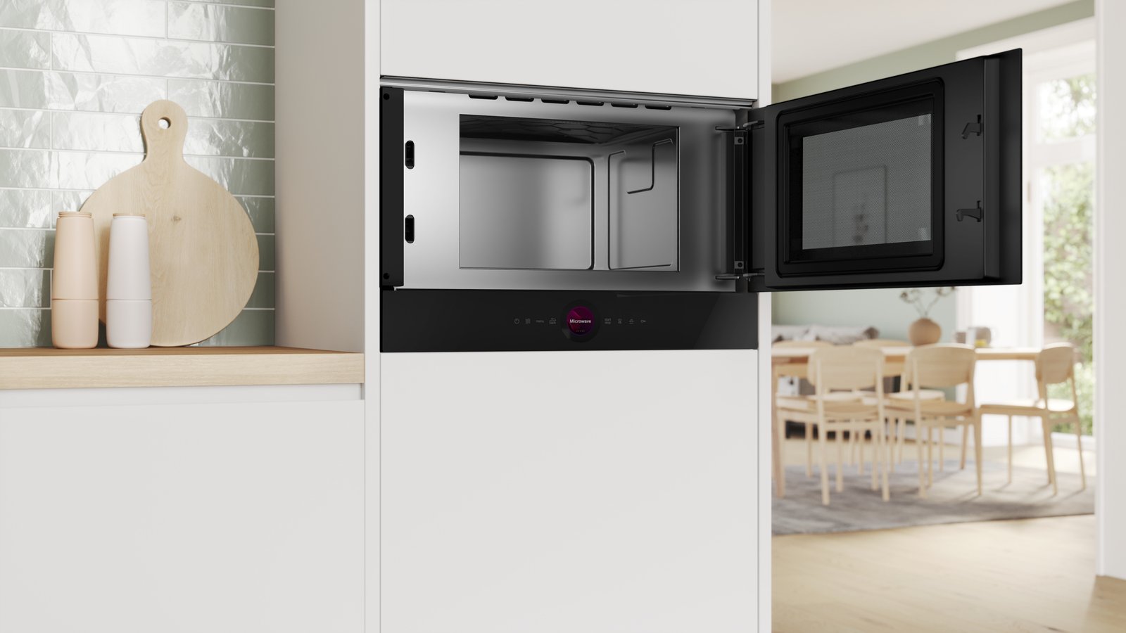 Series 8, Built-In Microwave, 60 x 38 cm, Black, BFR9221B1