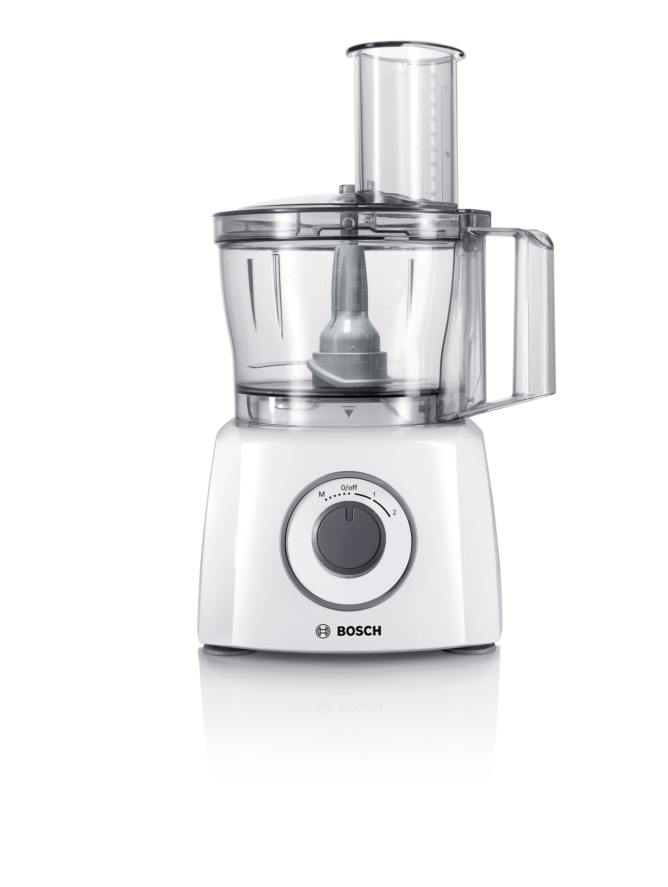 Food processor, MultiTalent 3, 800 W, White, White, MCM3200W
