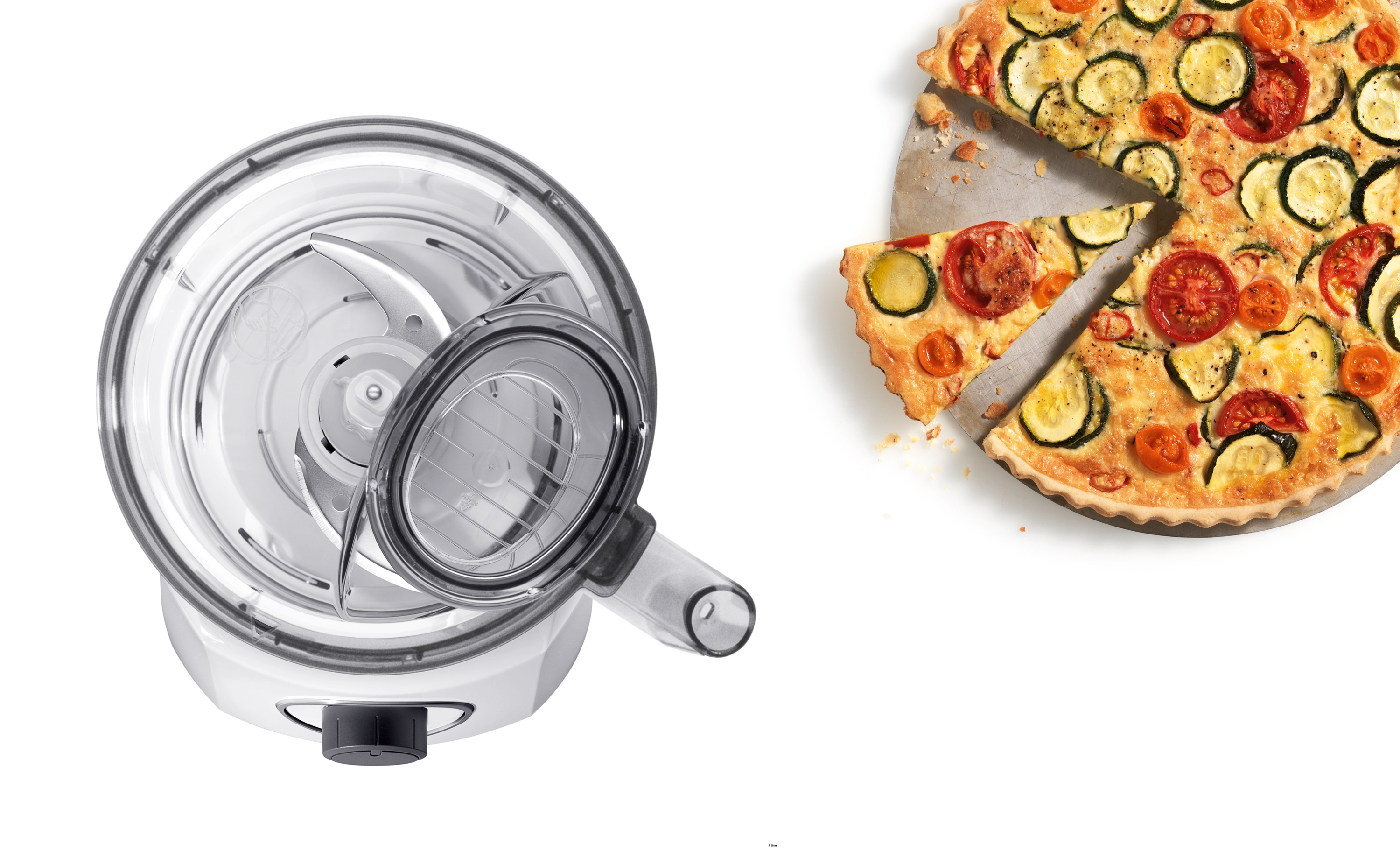 Food processor, MultiTalent 3, 800 W, White, White, MCM3200W