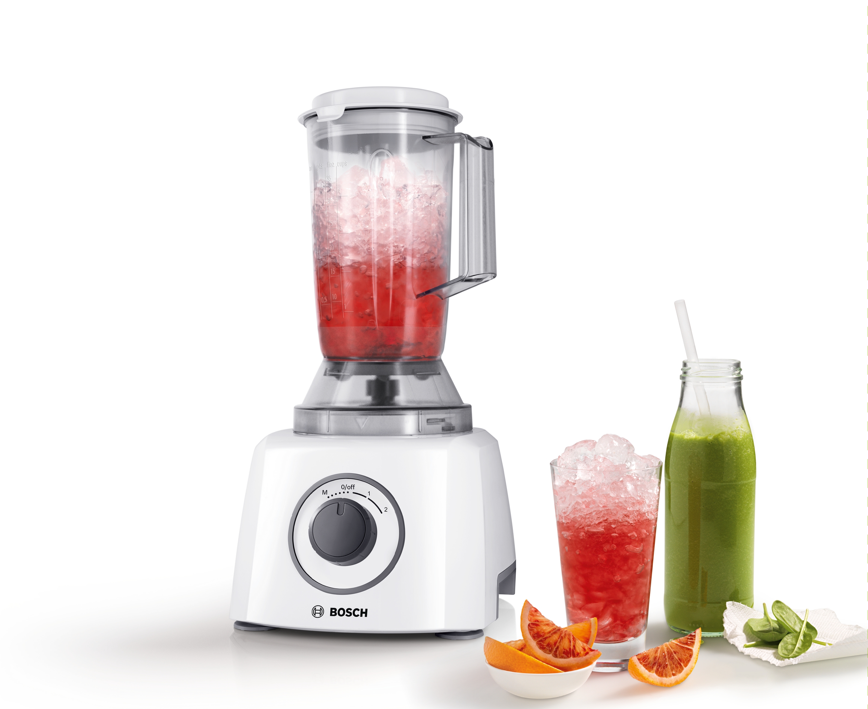 Food processor, MultiTalent 3, 800 W, White, White, MCM3200W