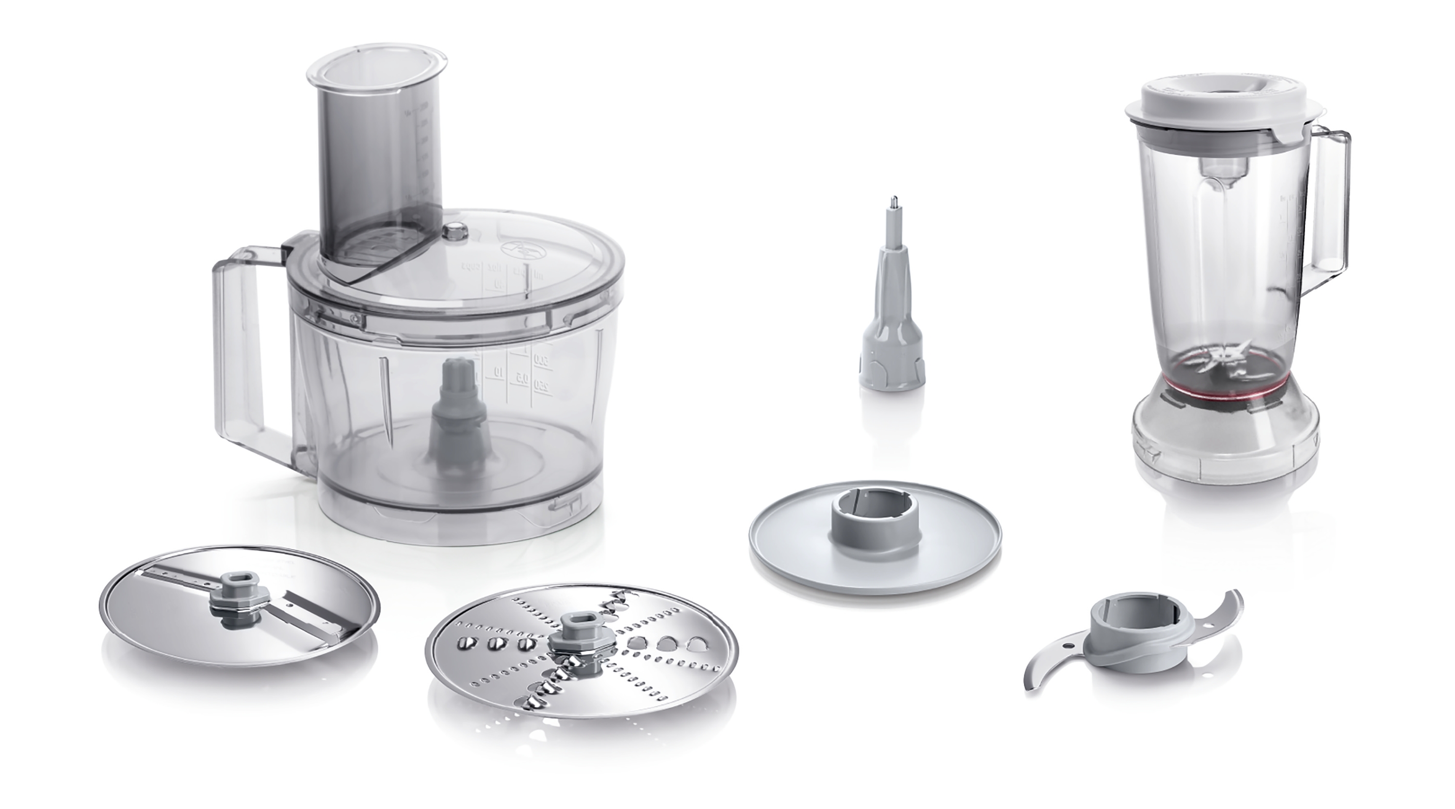 Food processor, MultiTalent 3, 800 W, White, White, MCM3200W