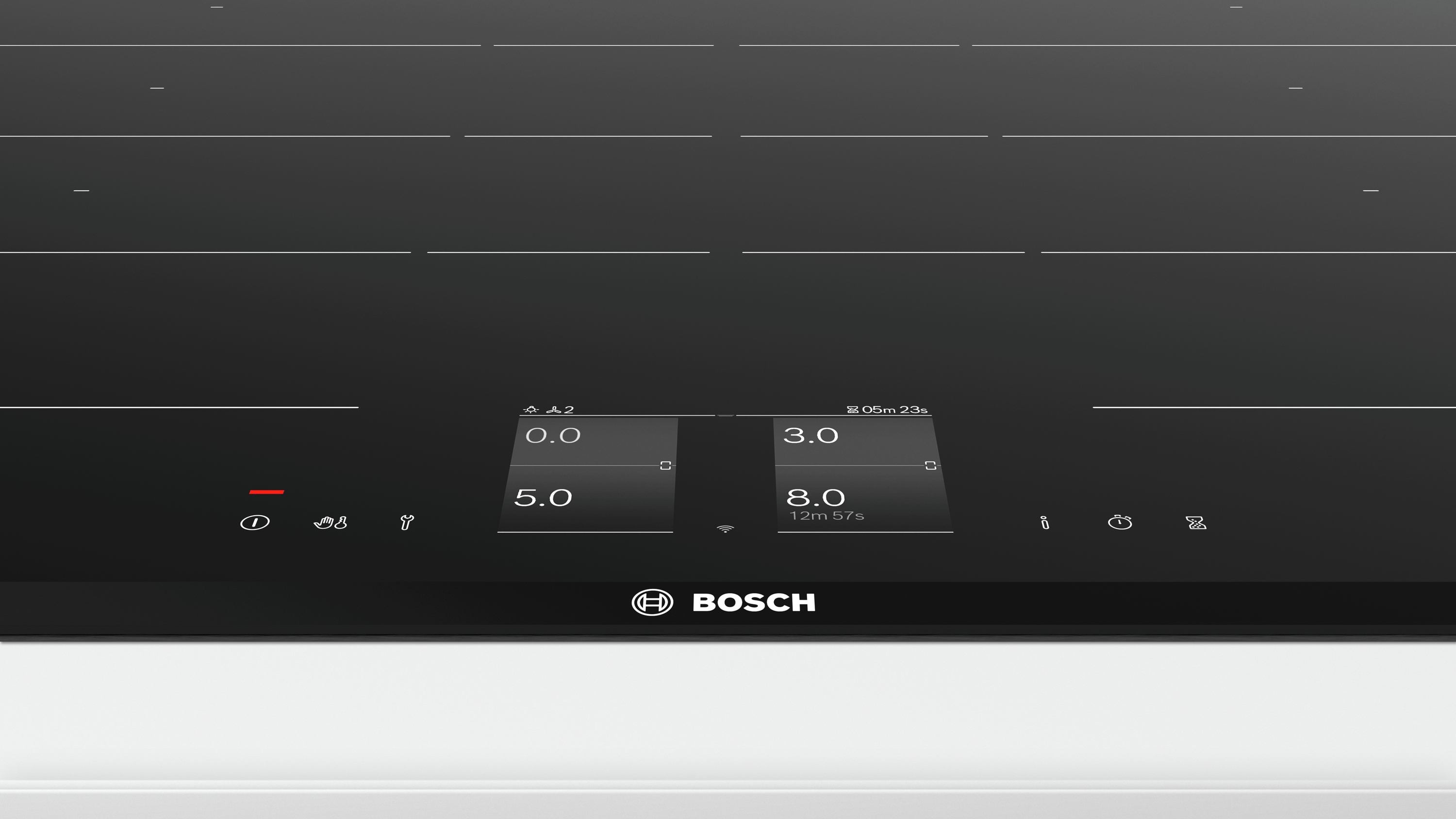 Series 8, Flex induction hob, 80 cm, Black, surface mount with frame, PXY895KX5E