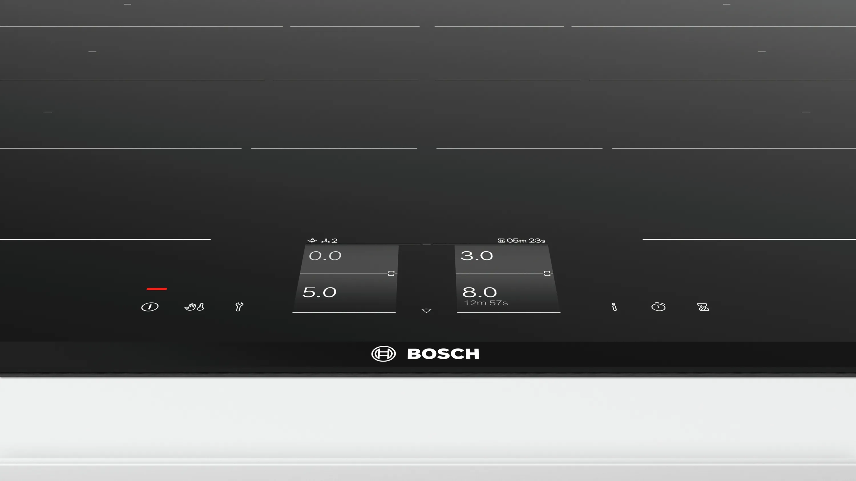 Series 8, Flex induction hob, 80 cm, Black, surface mount with frame, PXY895KX5E