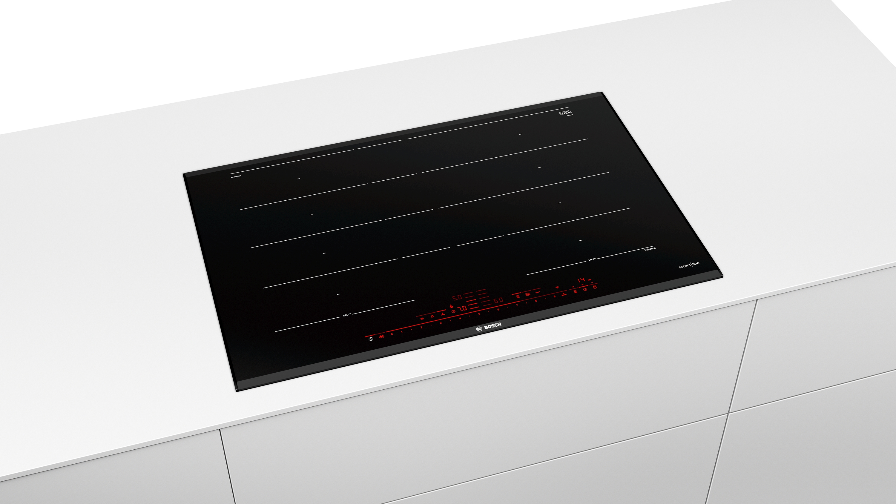 Series 8, Flex induction hob, 80 cm, Black, surface mount with frame, PXY895DX6E