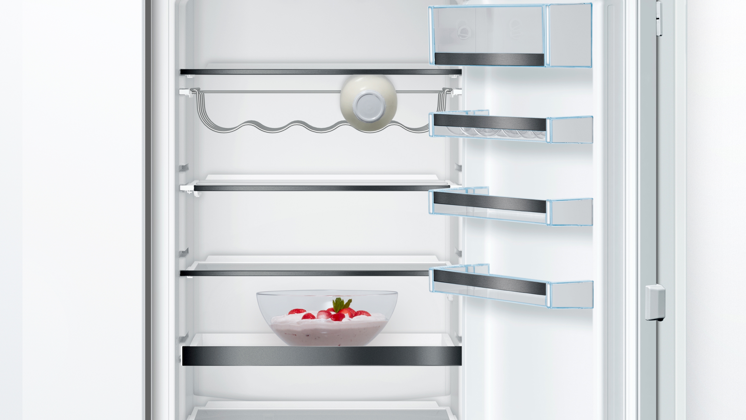 Serija 6, Ugradni frižider sa zamrzivačem dole, 177.2 x 55.8 cm, fiksna šarka, lagano zatvaranje, KIS86SDE0
