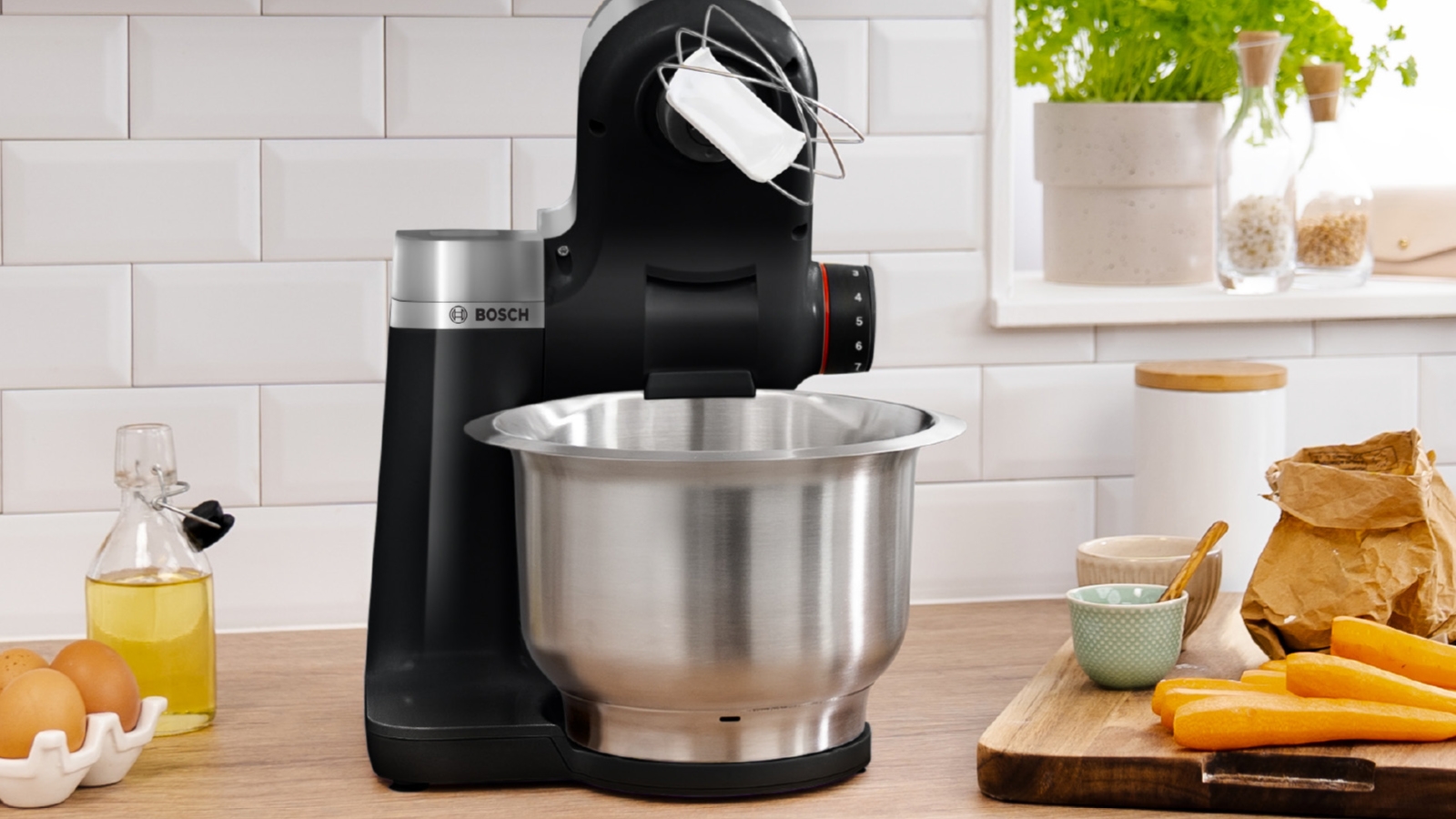 Kitchen machine, MUM Serie I 2, 900 W, Black, Silver, MUMS2VM40