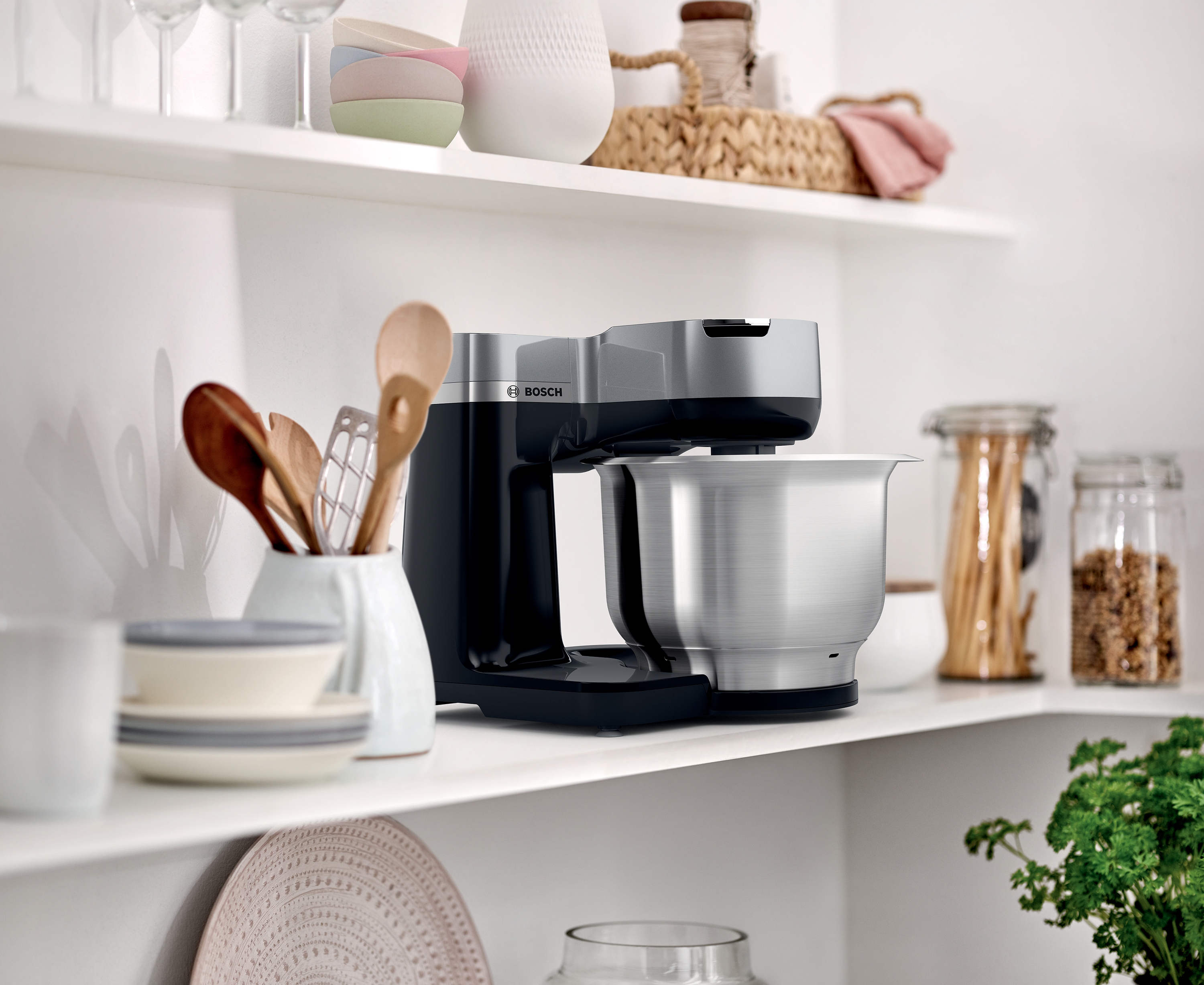 Kitchen machine, MUM Serie 2, 900 W, White, Silver, MUMS2VS30