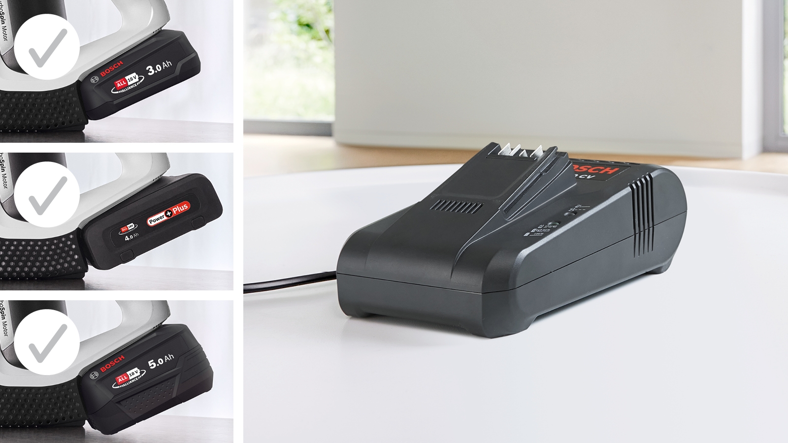 Quick charger, Power for ALL 18V Unlimited, BHZUC18N