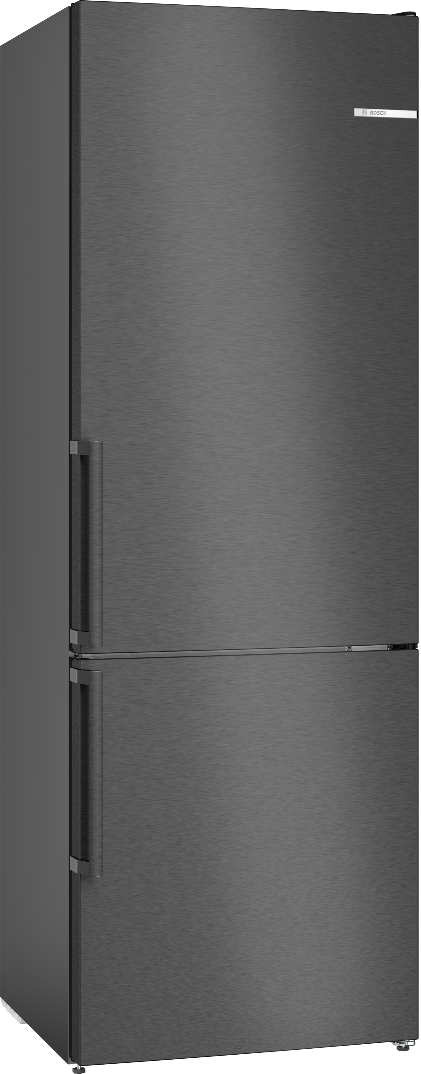 Series 4, free-standing fridge-freezer with freezer at bottom, 203 x 70 cm, Black stainless steel, KGN49VXDT