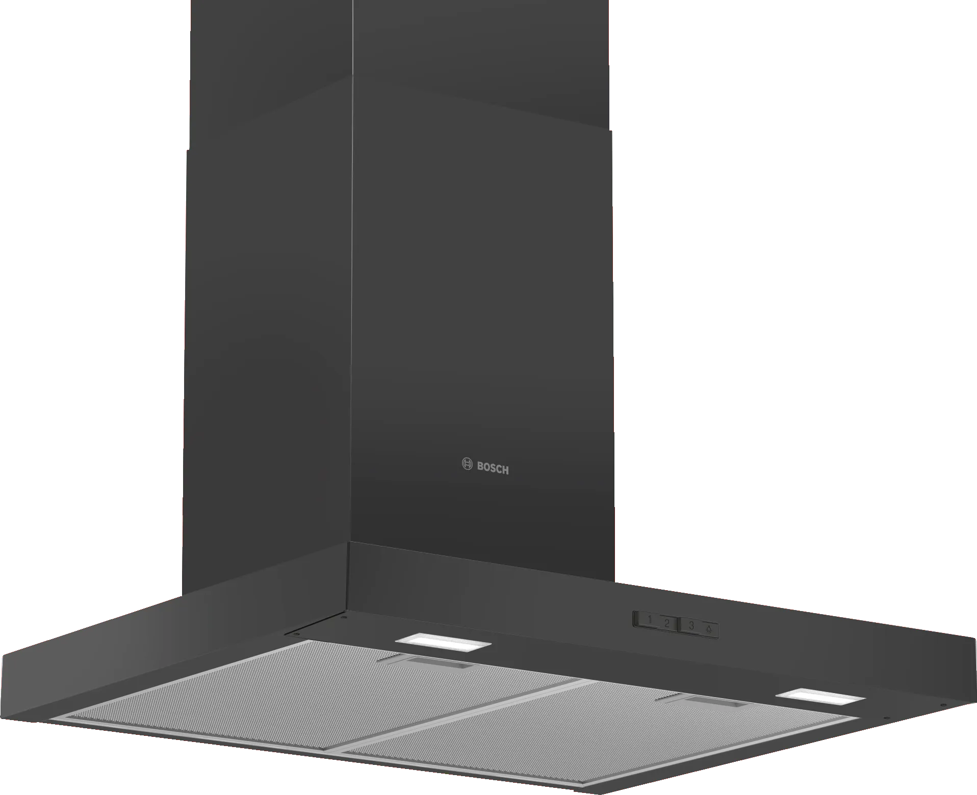 Series 2, wall-mounted cooker hood, 60 cm, Black, DWB66BC60