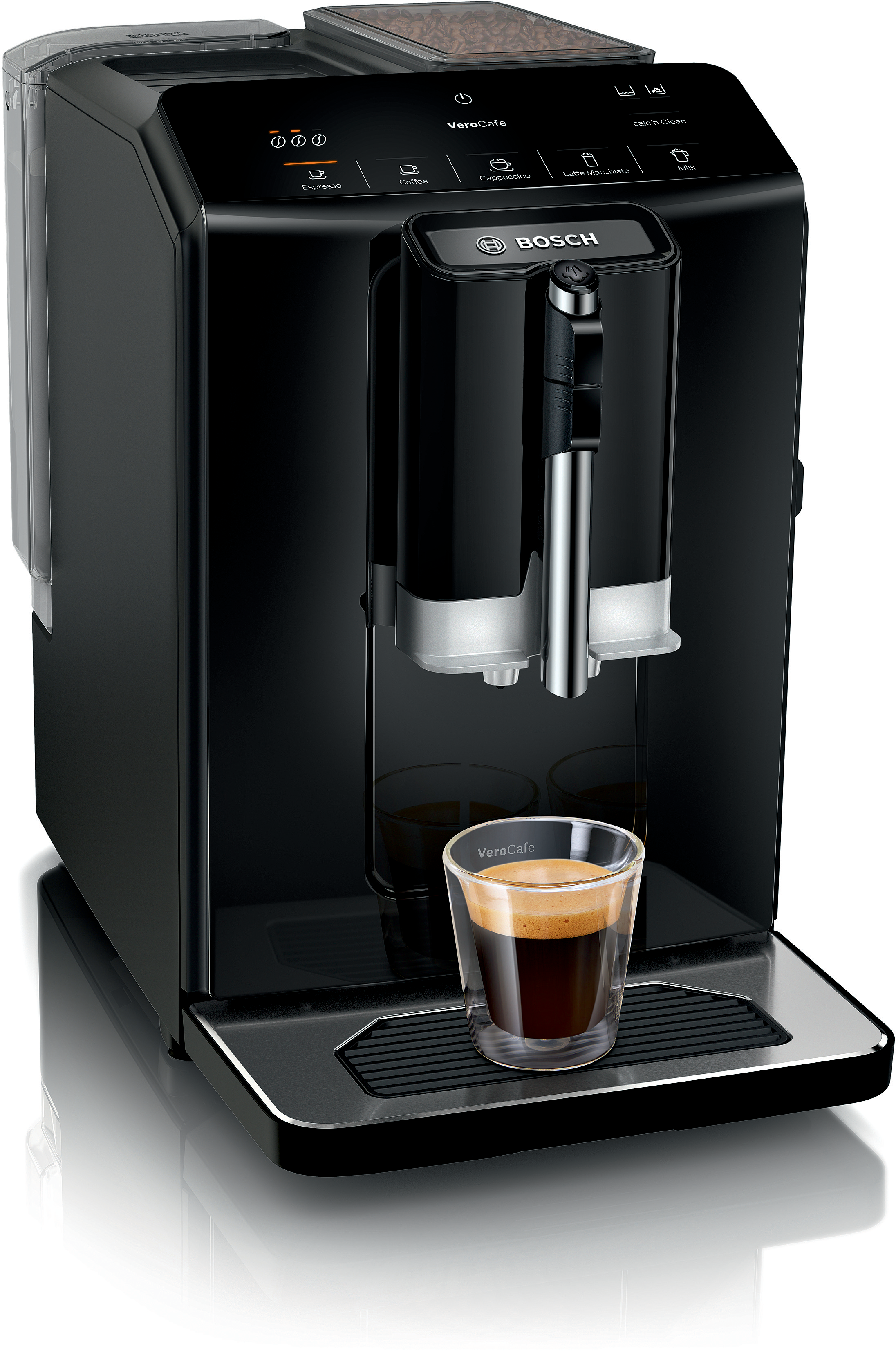 Fully automatic coffee machine, Serie 2 VeroCafe, Piano black, TIE20119