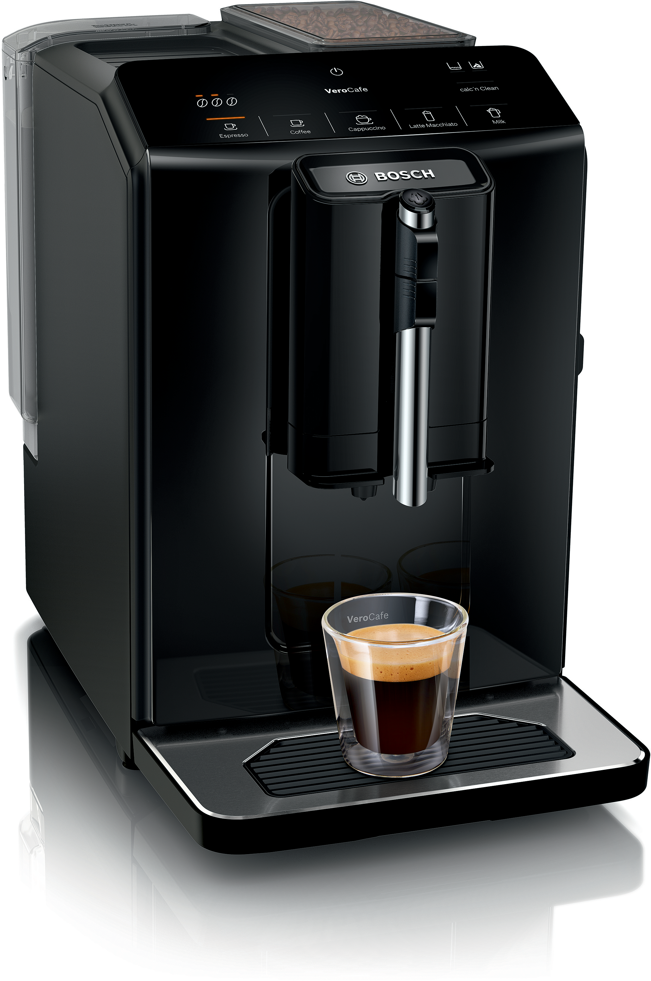 Fully automatic coffee machine, Serie 2 VeroCafe, Piano black, TIE20129
