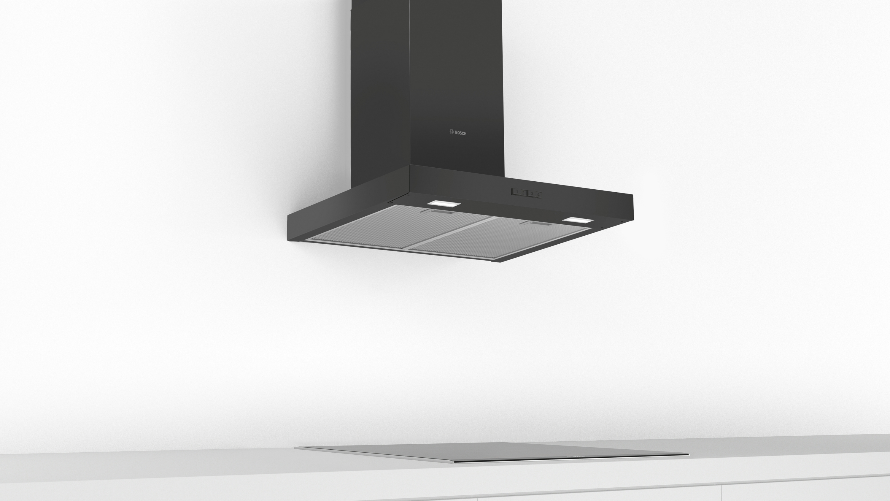 Series 2, wall-mounted cooker hood, 60 cm, Black, DWB66BC60