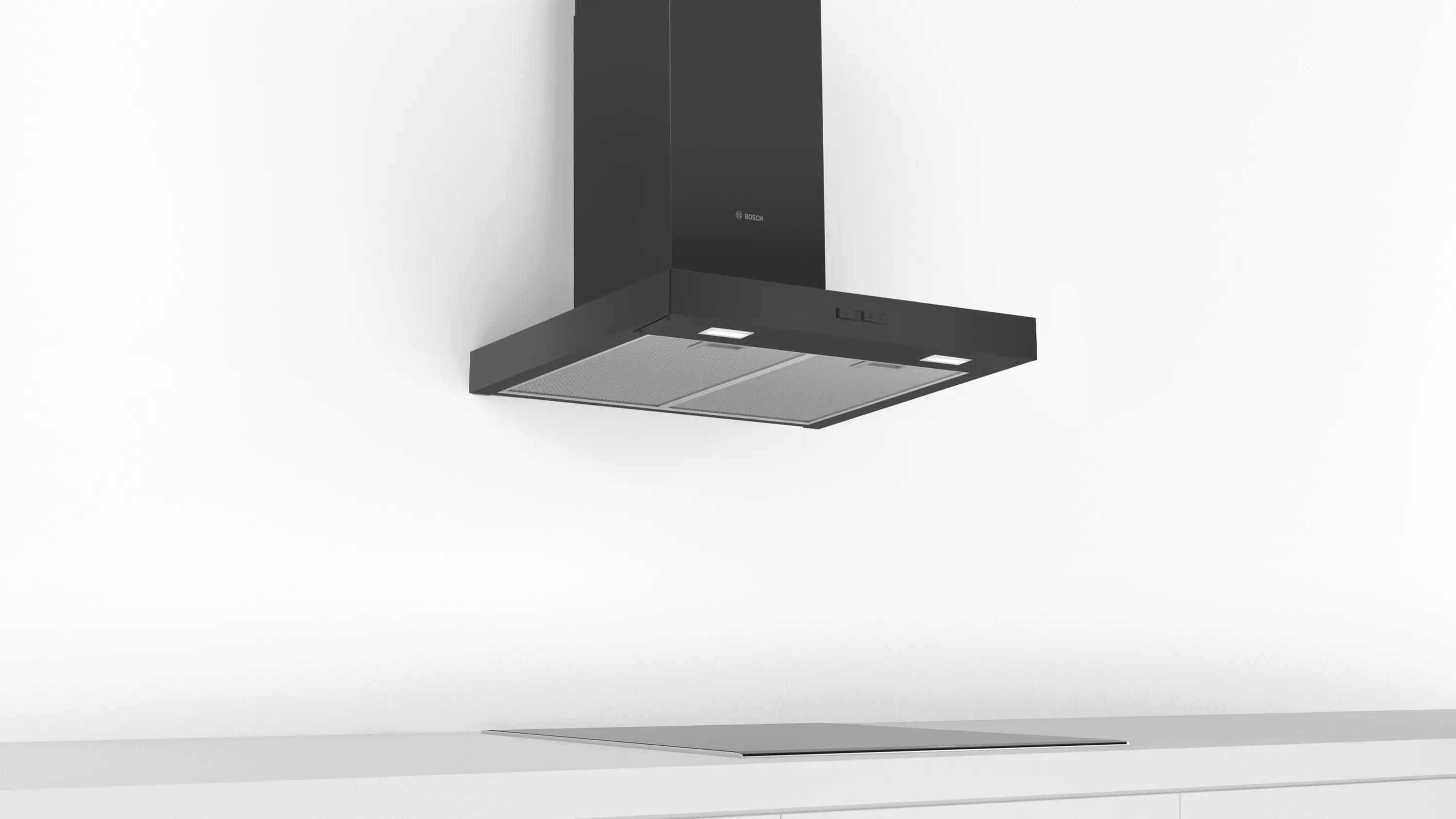 Series 2, wall-mounted cooker hood, 60 cm, Black, DWB66BC60