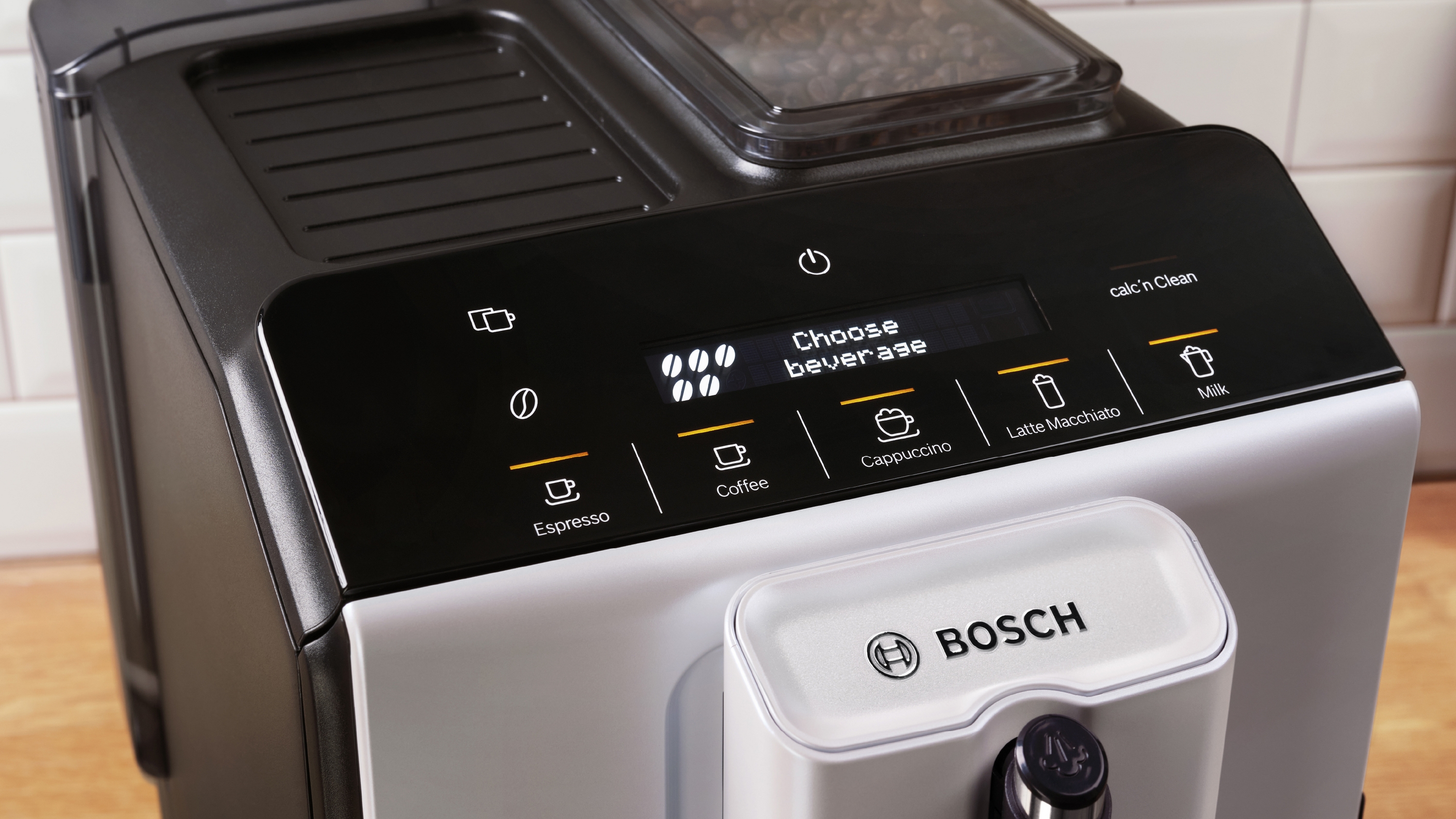 Fully automatic coffee machine, Serie 2 VeroCafe, Silk Silver, TIE20301