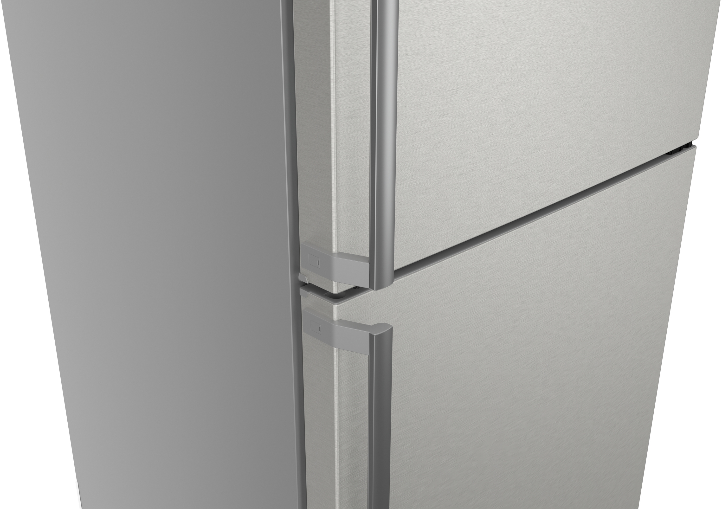 Series 6, free-standing fridge-freezer with freezer at bottom, 203 x 70 cm, Stainless steel (with anti-fingerprint), KGN49AIBT