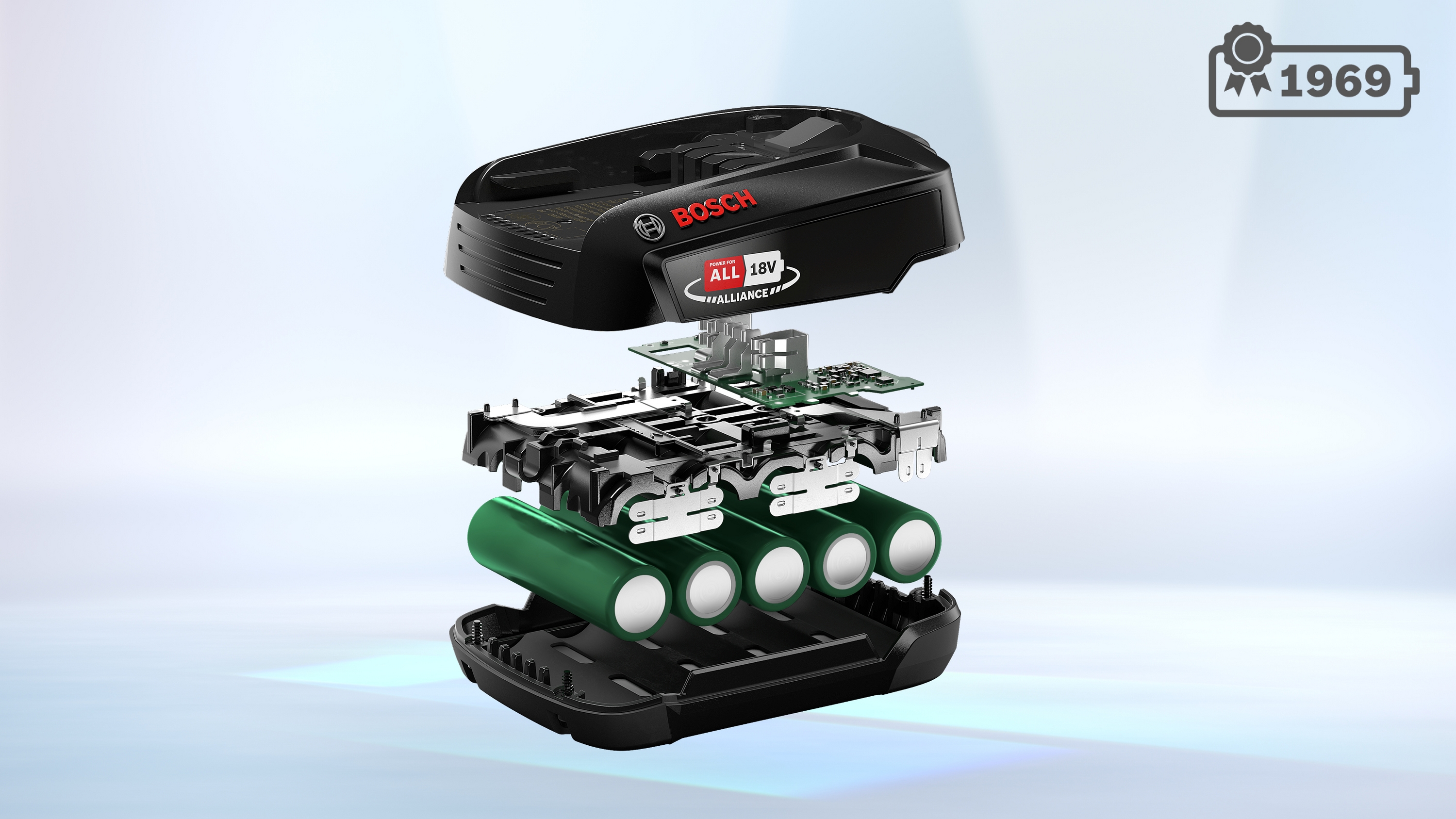Exchangeable battery, Power for ALL 18V 5.0Ah, BHZUB1850