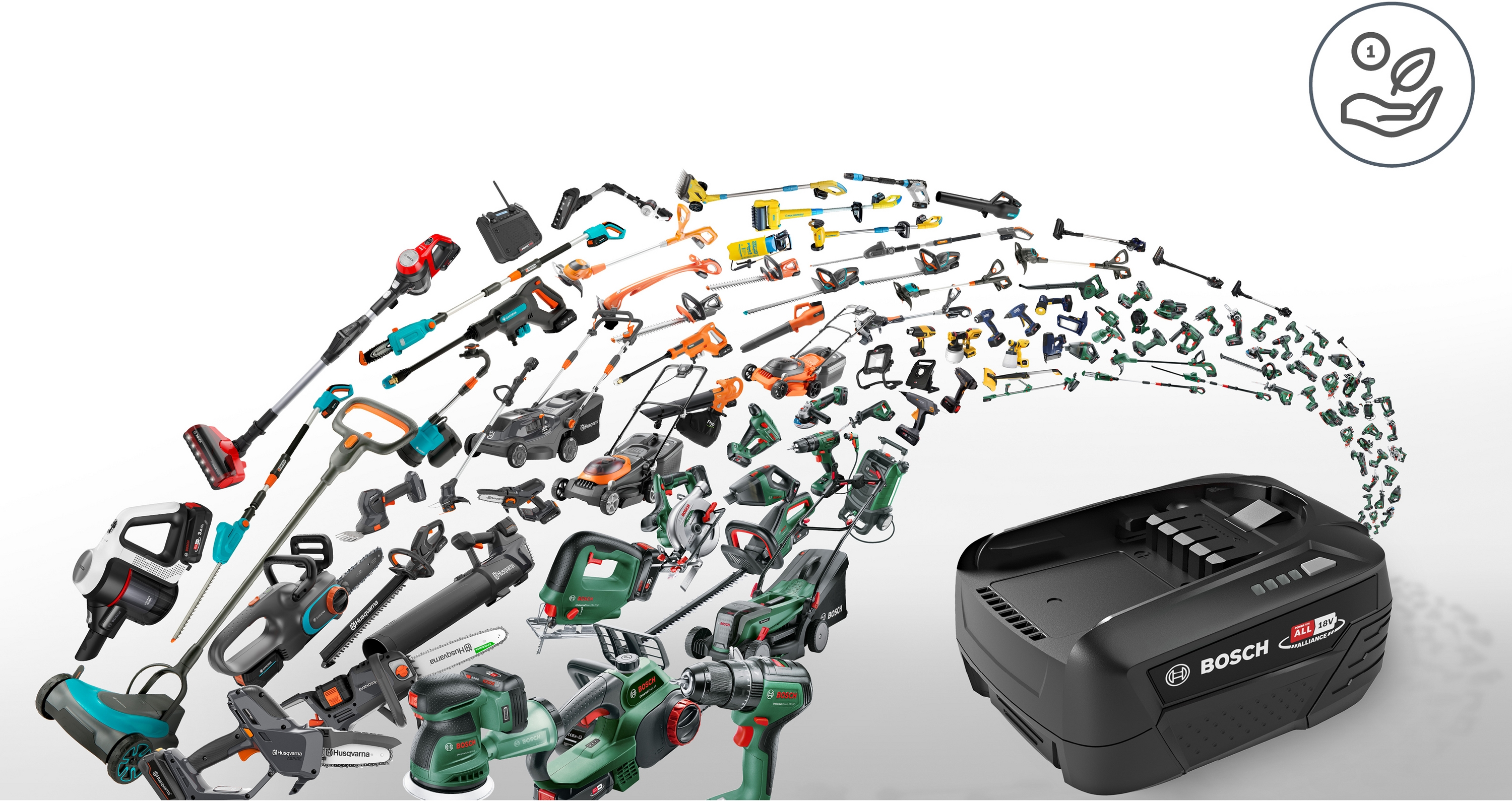 Exchangeable battery, Power for ALL 18V 4.0Ah, BHZUB1840